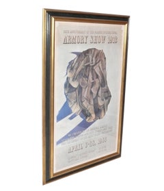 Marcel Duchamp Signed Lithograph 51" x 34" 1963 Armory Abstract Art Mid Century