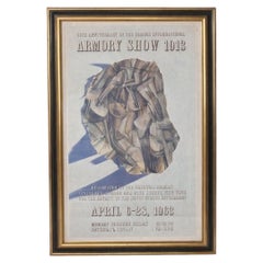 Marcel Duchamp Signed Lithograph 51" x 34" 1963 Armory Abstract Art Mid Century