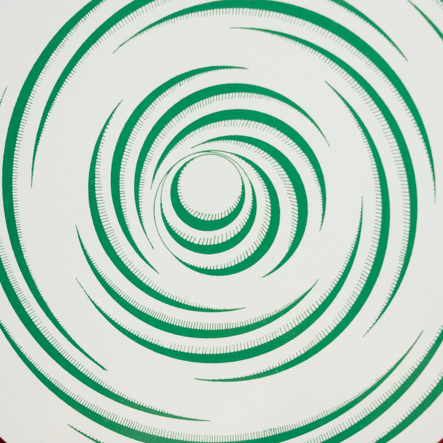 Marcel Duchamp Spirale Blanche Rotorelief Konig Series 133, 1987 In Good Condition For Sale In Barcelona, Barcelona