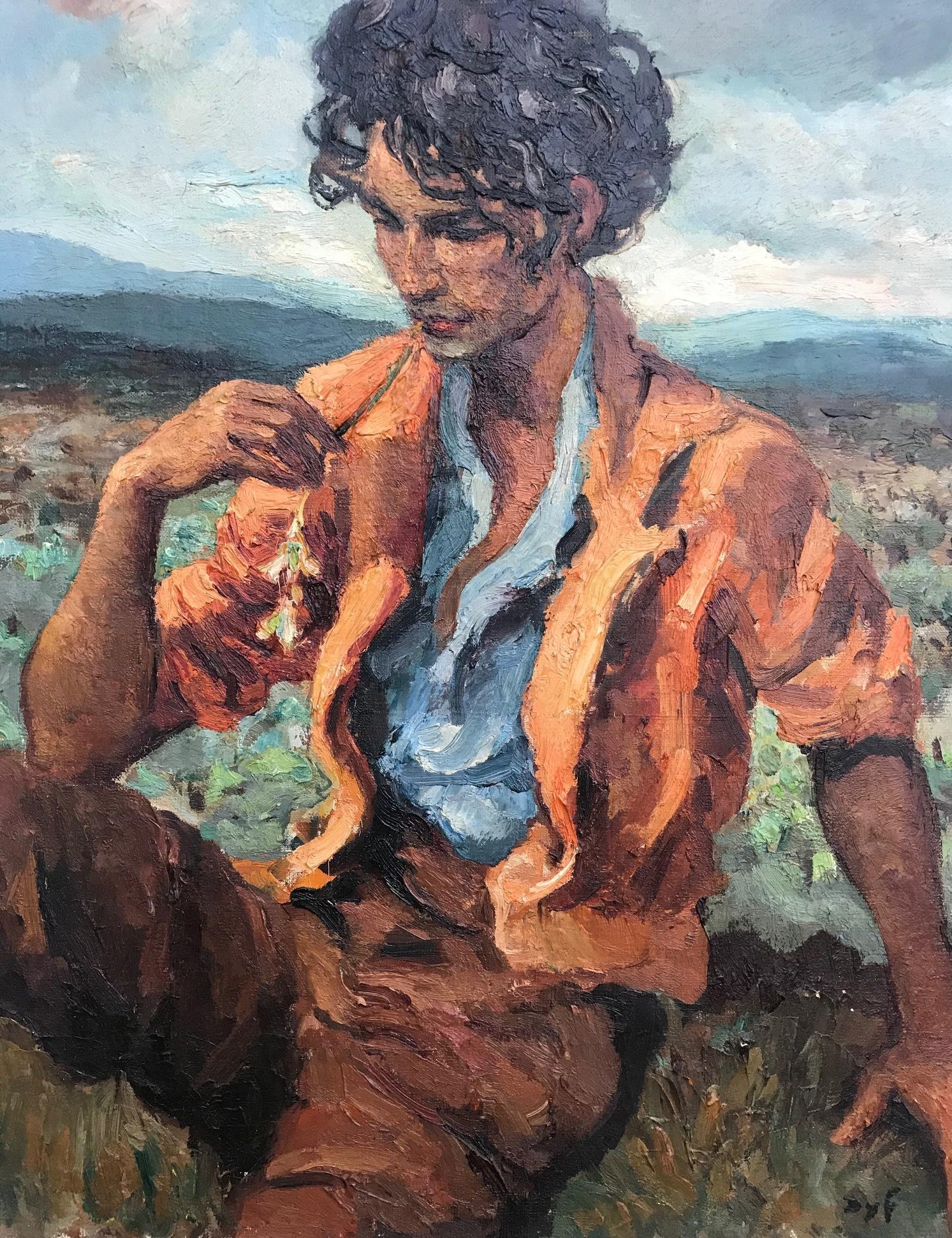 Beaux Arts Marcel Dyf (Dreyfuss) Le Gitan, the Gypsy, 1899-1985 For Sale