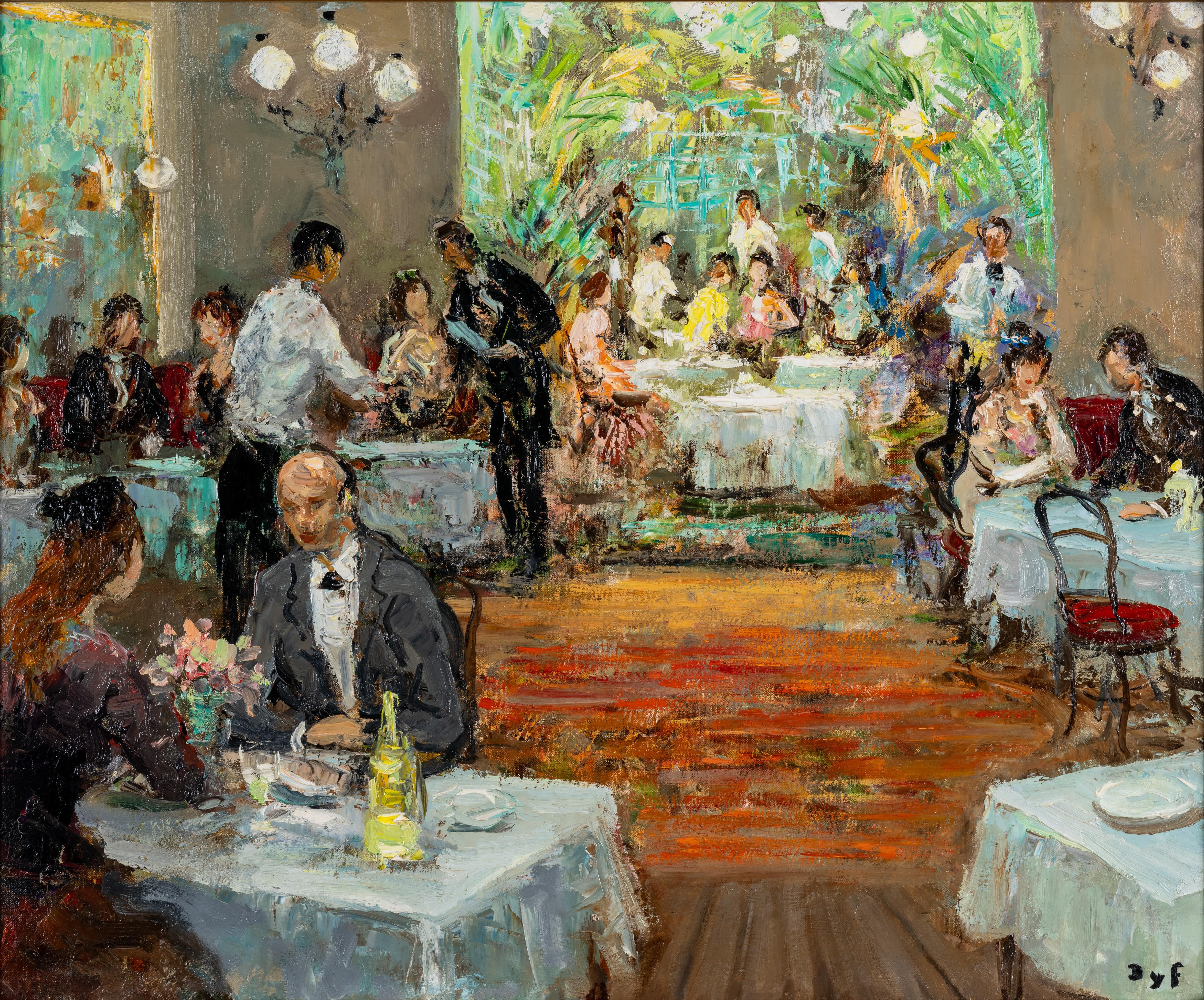 Ein Blick auf das Menü – Painting von Marcel Dyf