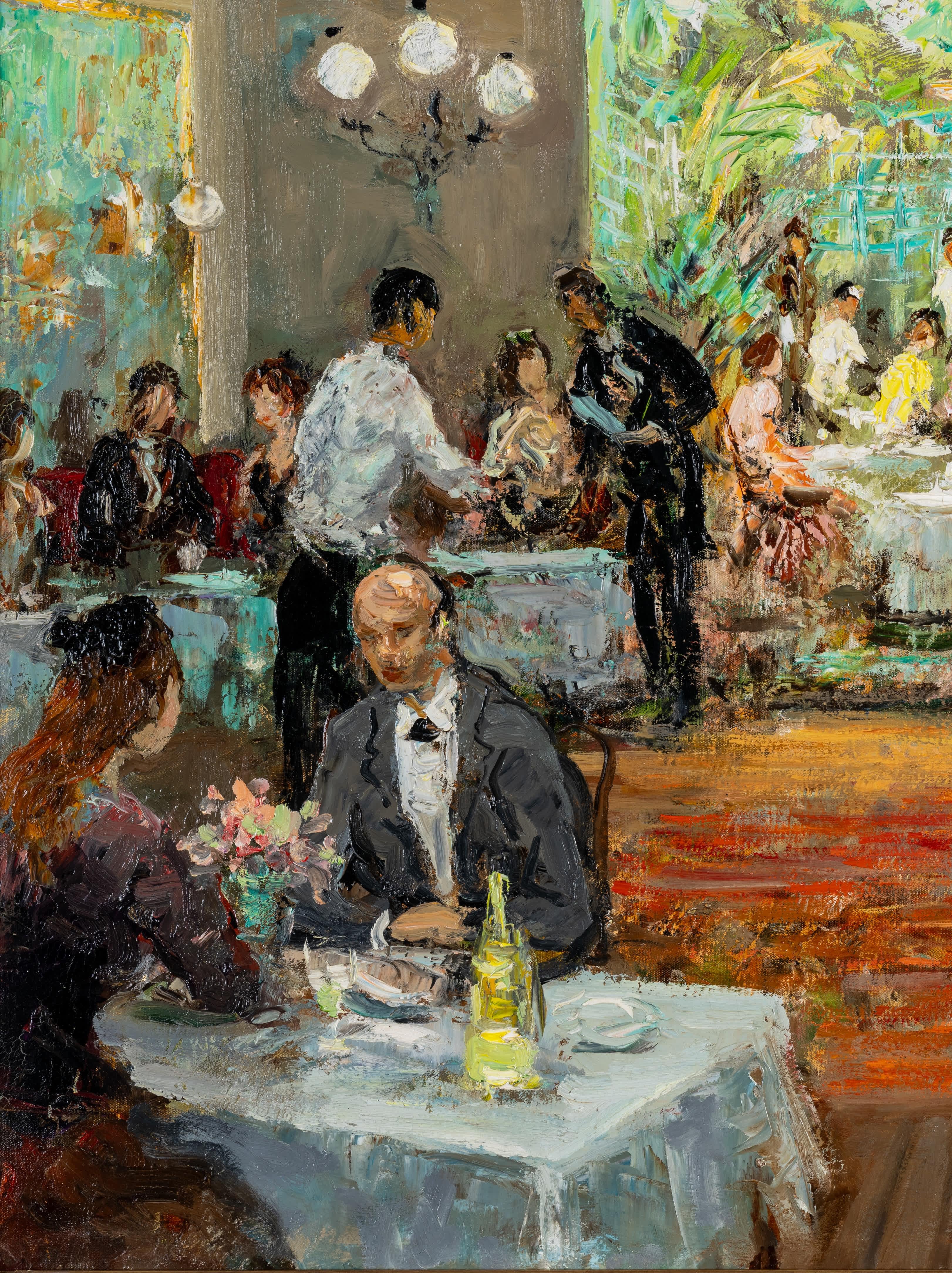 Ein Blick auf das Menü (Expressionismus), Painting, von Marcel Dyf