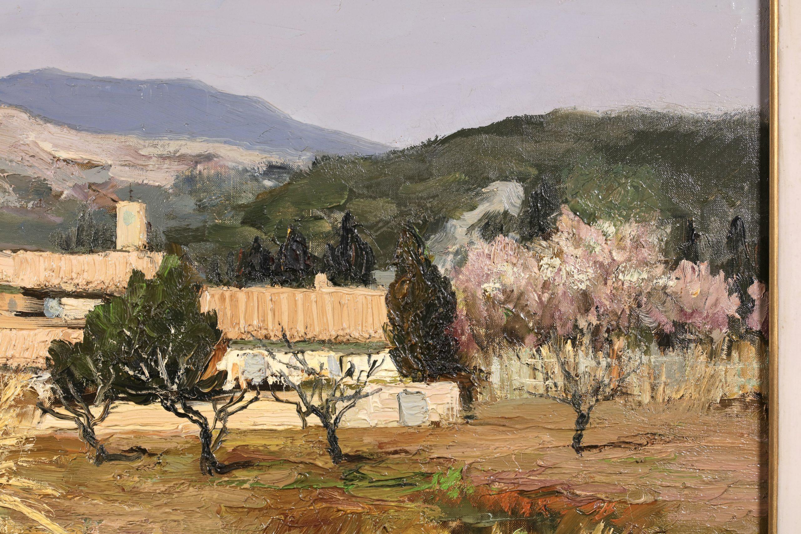 Amandiers en fleurs - Paisaje postimpresionista Pintura al óleo de Marcel Dyf 10