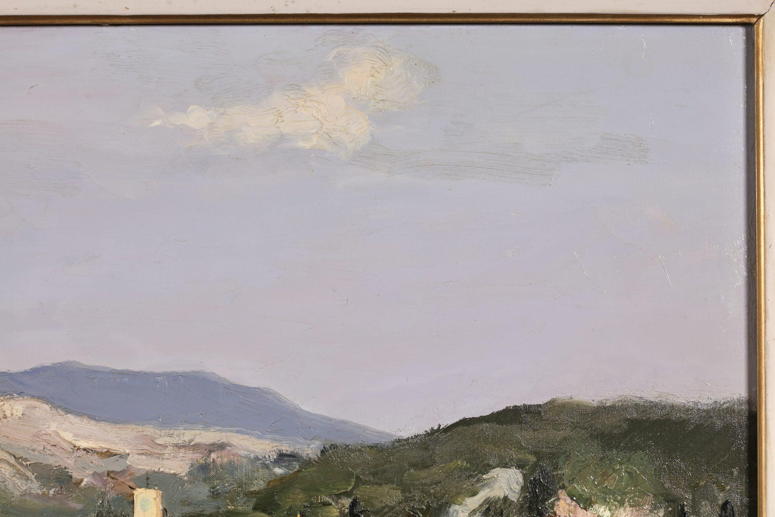 Amandiers en fleurs - Paisaje postimpresionista Pintura al óleo de Marcel Dyf 11