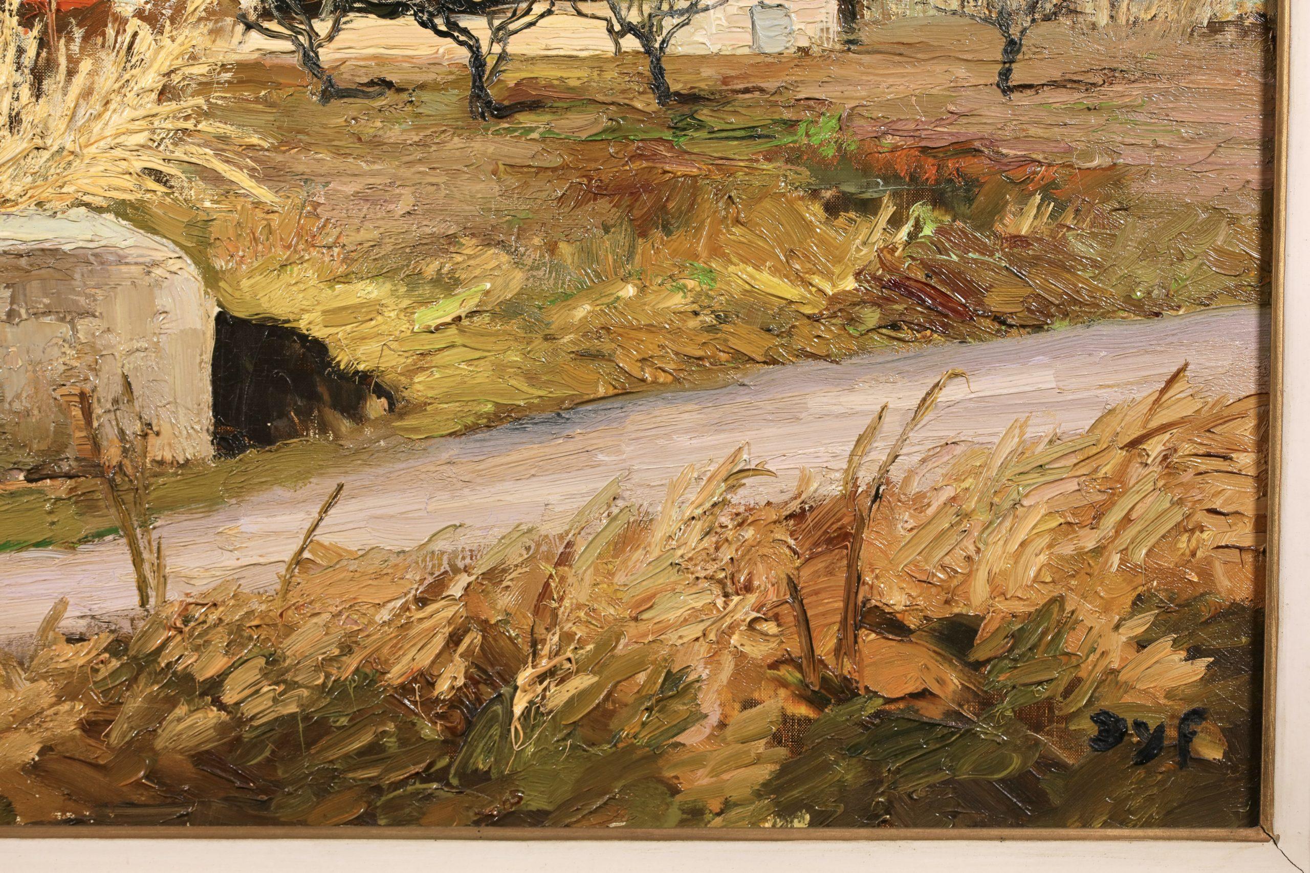 Amandiers en fleurs - Paisaje postimpresionista Pintura al óleo de Marcel Dyf 7
