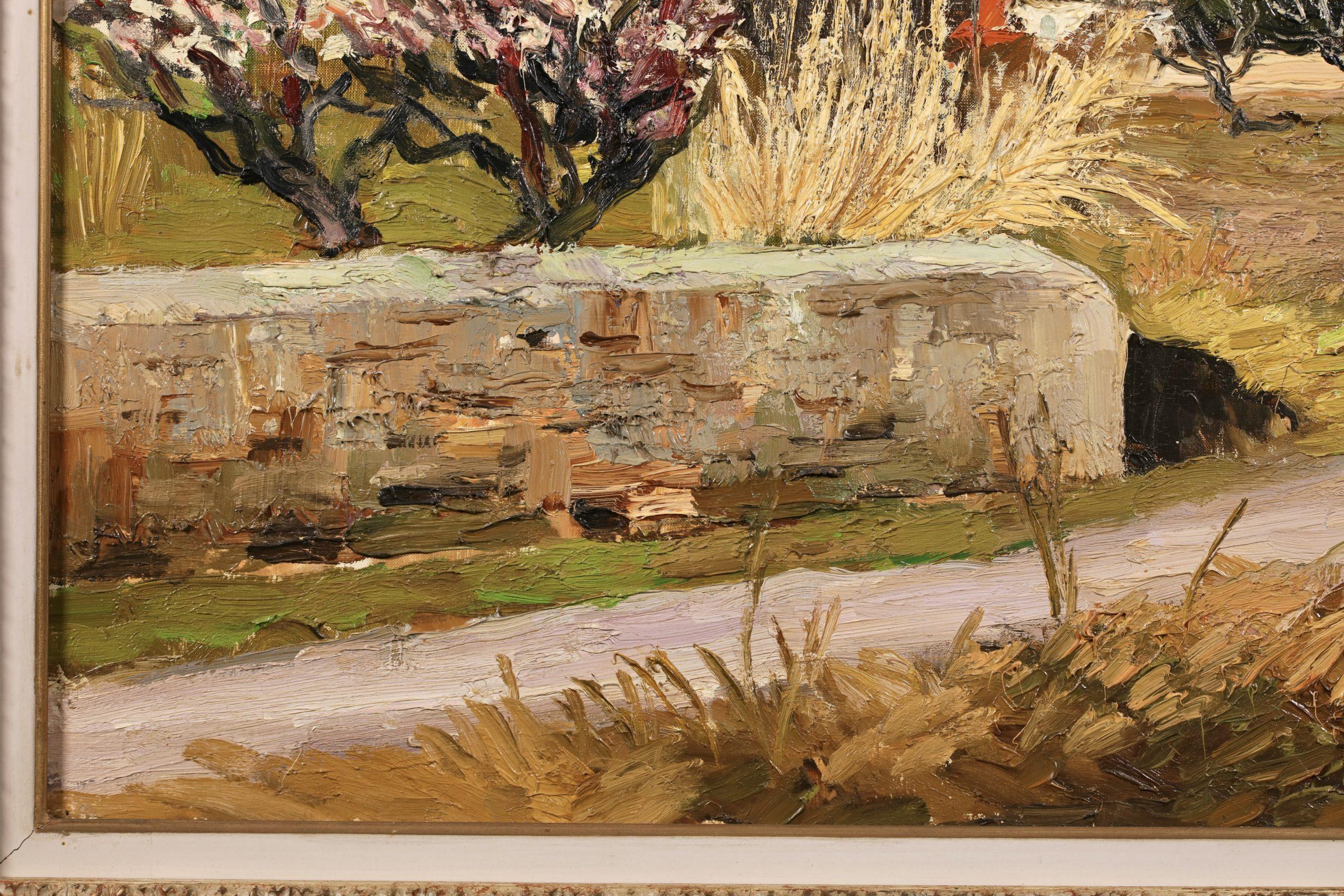 Amandiers en fleurs - Paisaje postimpresionista Pintura al óleo de Marcel Dyf 8