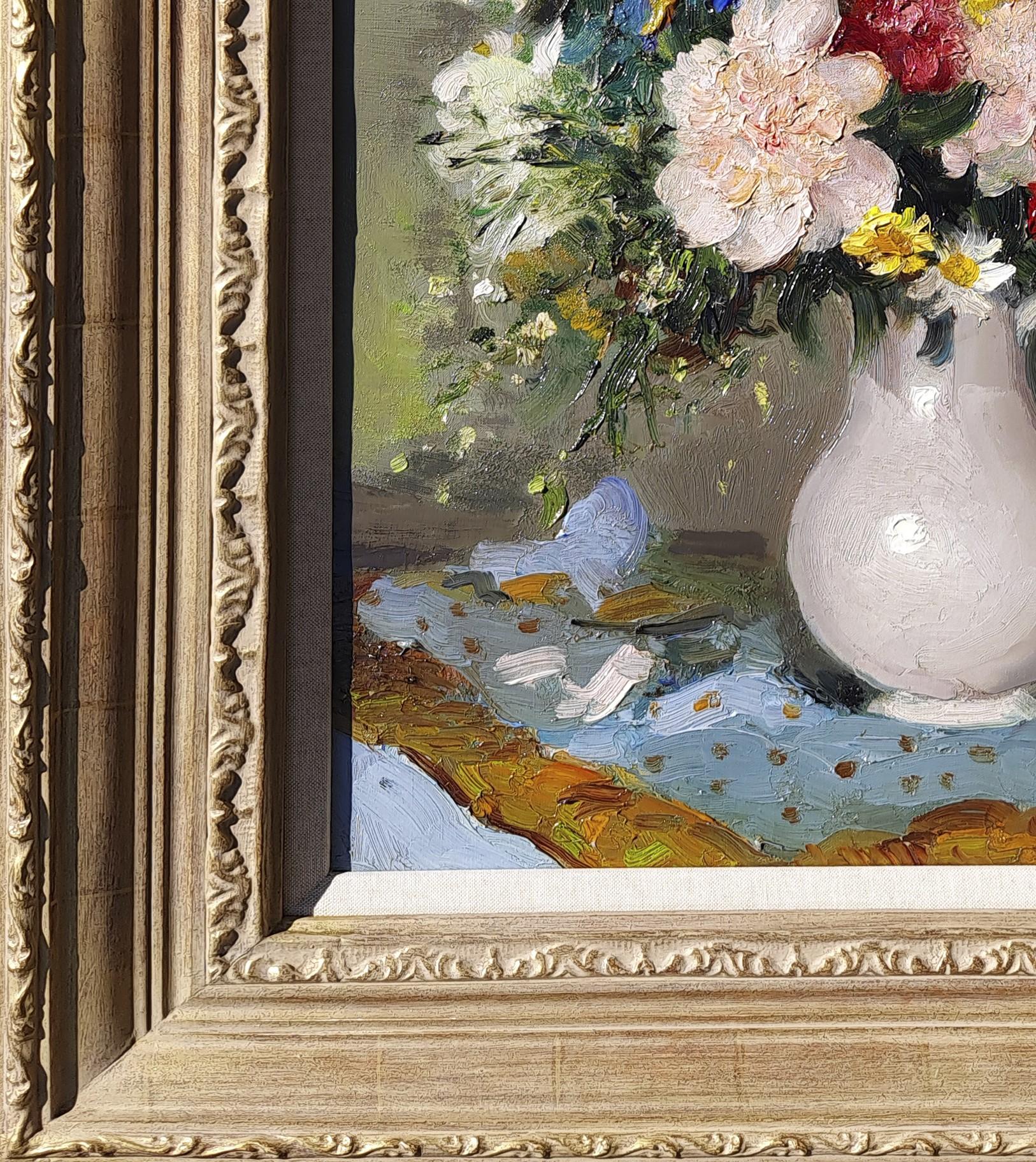 Bouquet De Fleurs - Painting by Marcel Dyf
