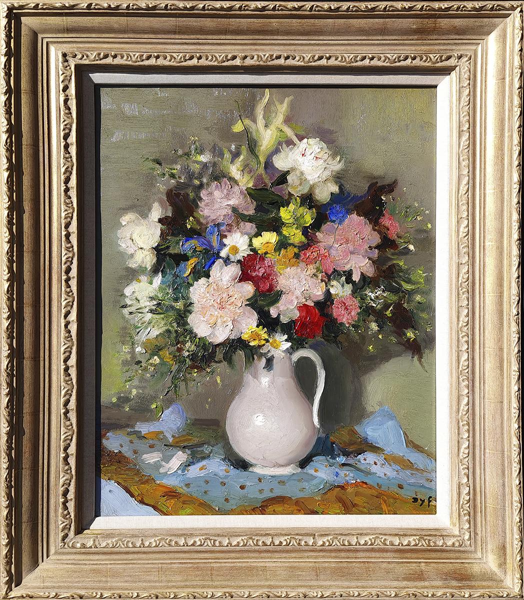 Marcel Dyf Still-Life Painting - Bouquet De Fleurs