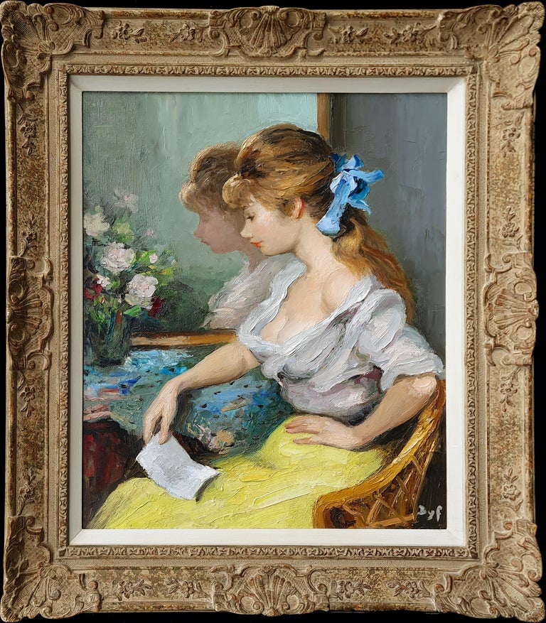 Marcel Dyf - Claudine Avec Lettre en vente sur 1stDibs | tableau 