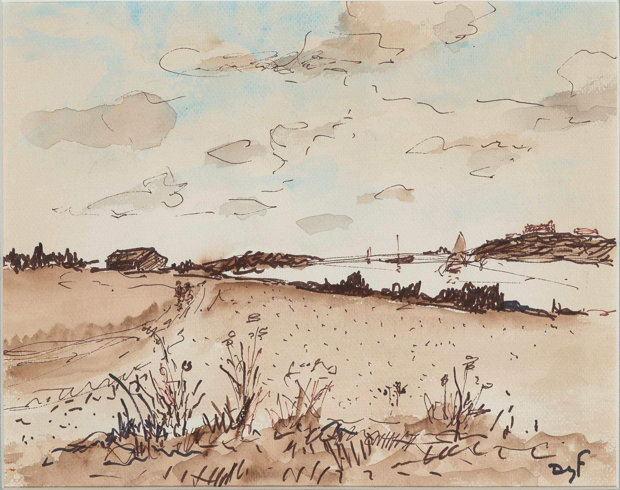 Paysage de l'estuaire - Painting de Marcel Dyf