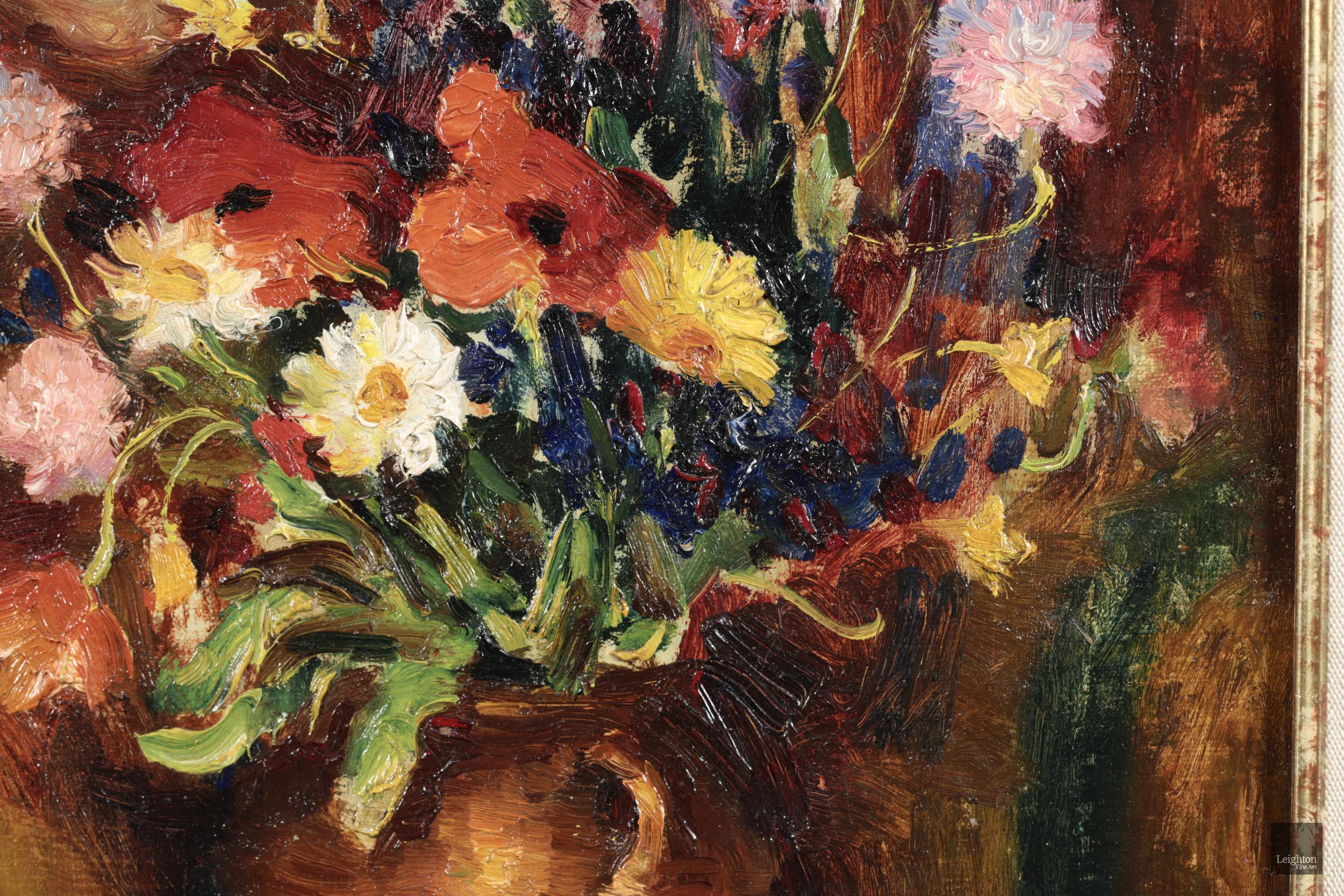 Fleurs des champs - Nature morte post-impressionniste à l'huile de Marcel Dyf en vente 10