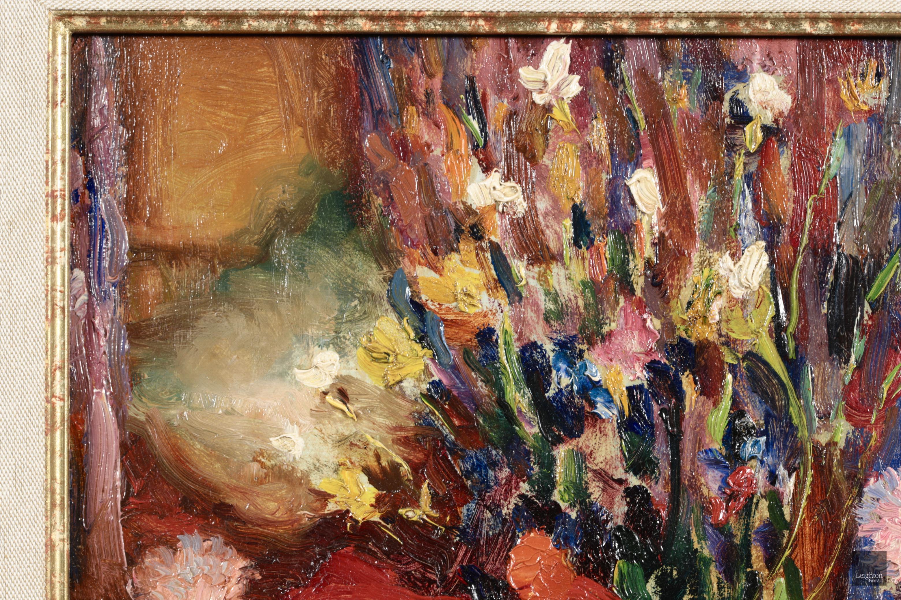 Fleurs des champs - Nature morte post-impressionniste à l'huile de Marcel Dyf en vente 2