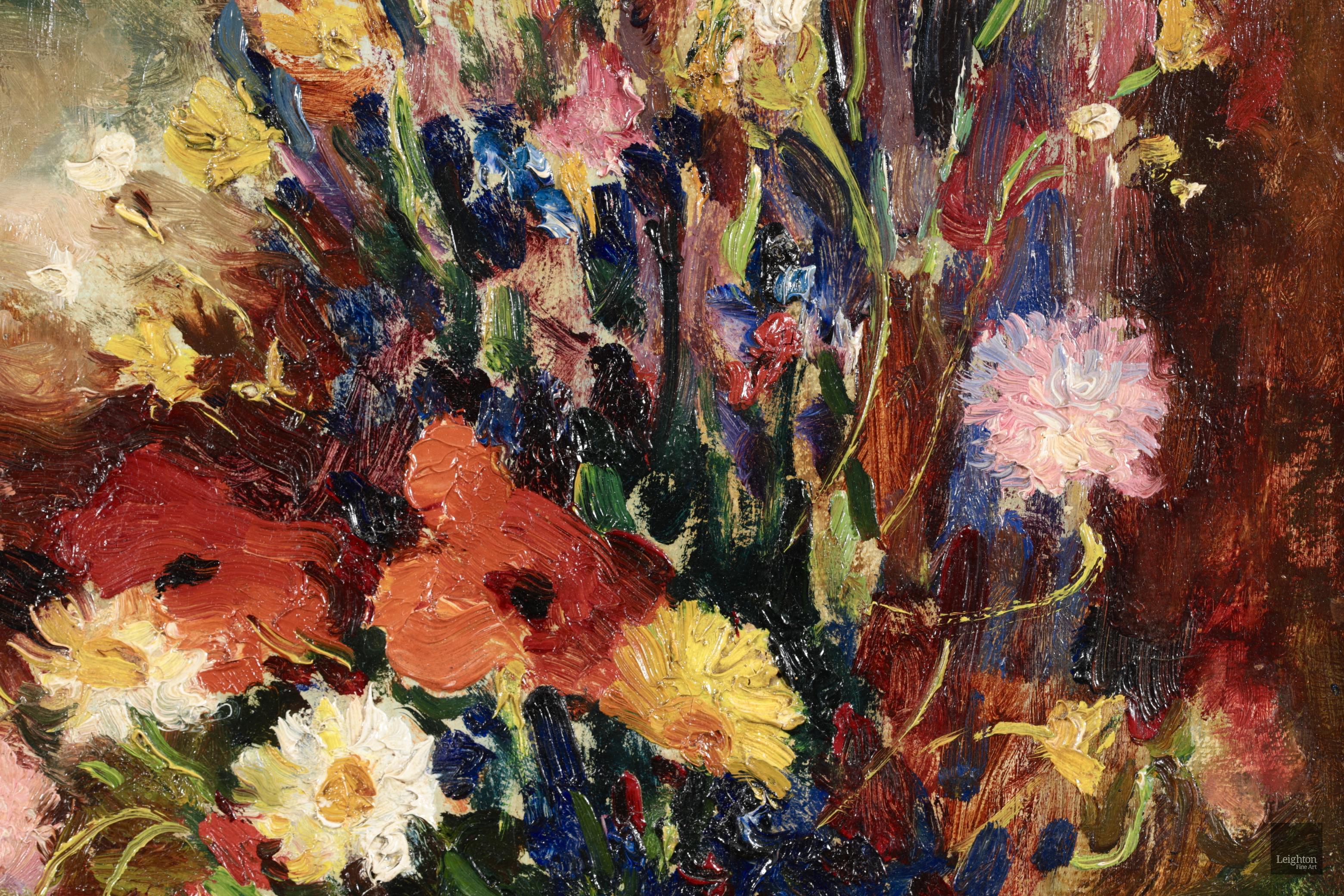 Fleurs des champs - Nature morte post-impressionniste à l'huile de Marcel Dyf en vente 4