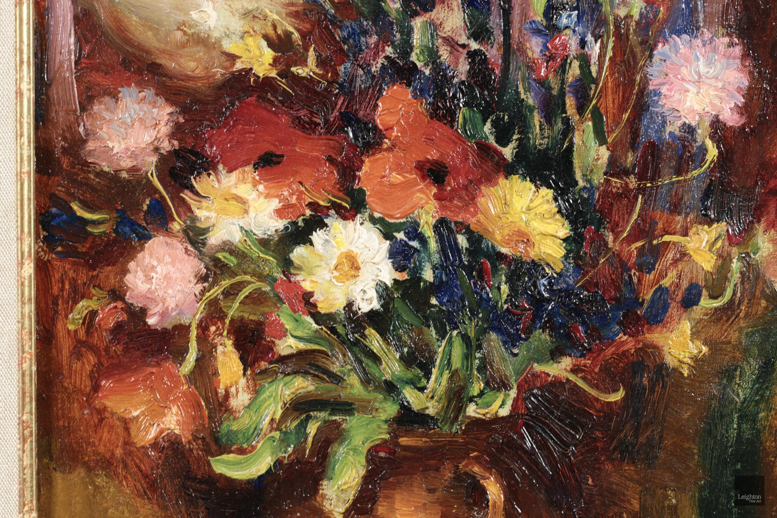 Fleurs des champs - Nature morte post-impressionniste à l'huile de Marcel Dyf en vente 5