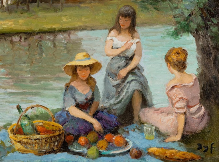 Marcel Dyf French Impressionist Landscape Painting by Marcel Dyf