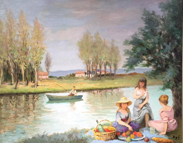 Marcel Dyf French Impressionist Landscape Painting by Marcel Dyf