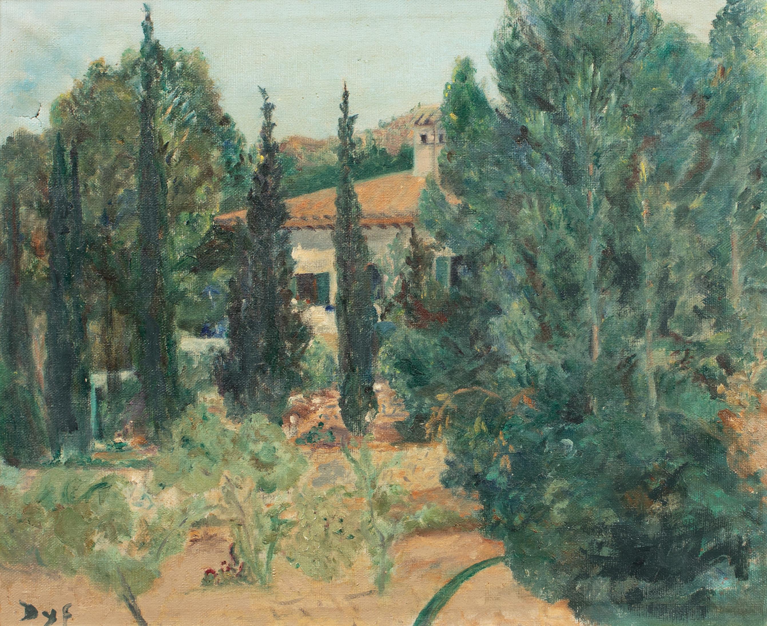 Marcel Dyf Landscape Painting - Garden Landscape, 20th Century