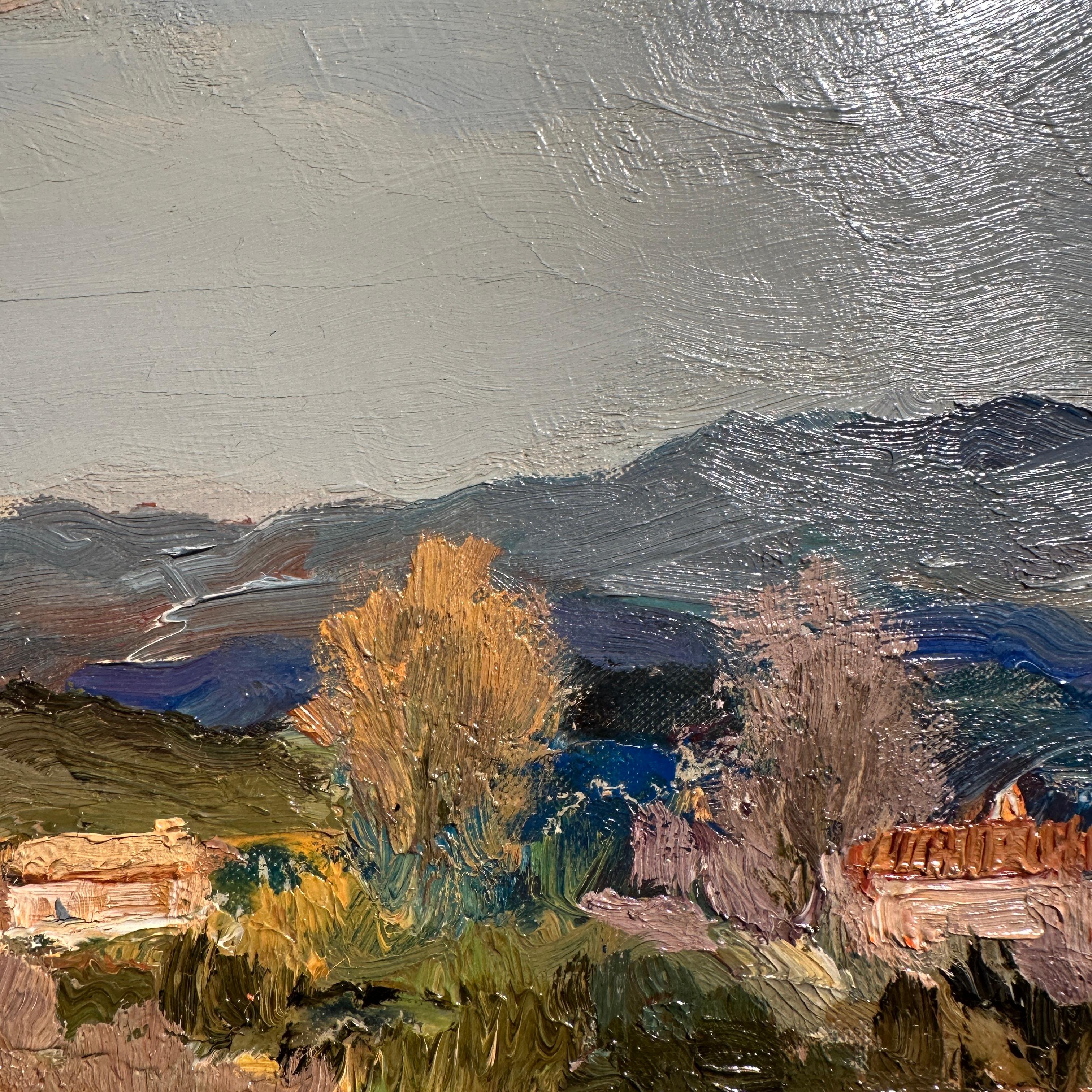 Die goldenen Farben der Provence Impressionistische Landschaftsmalerei aus Frankreich im Angebot 1