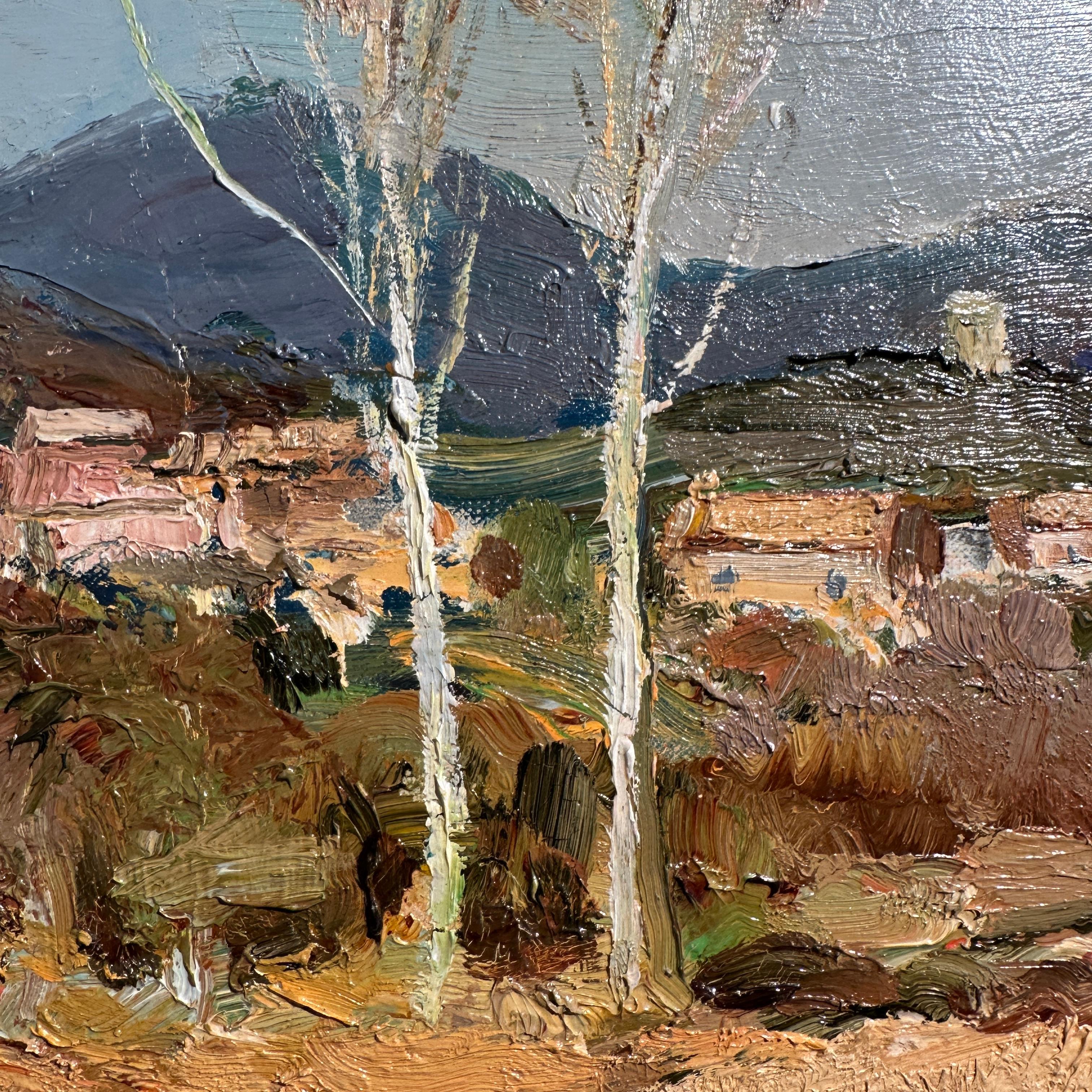 Die goldenen Farben der Provence Impressionistische Landschaftsmalerei aus Frankreich im Angebot 2