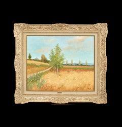 La Campagne, Île-de-France Paesaggio dorato della Provenza francese