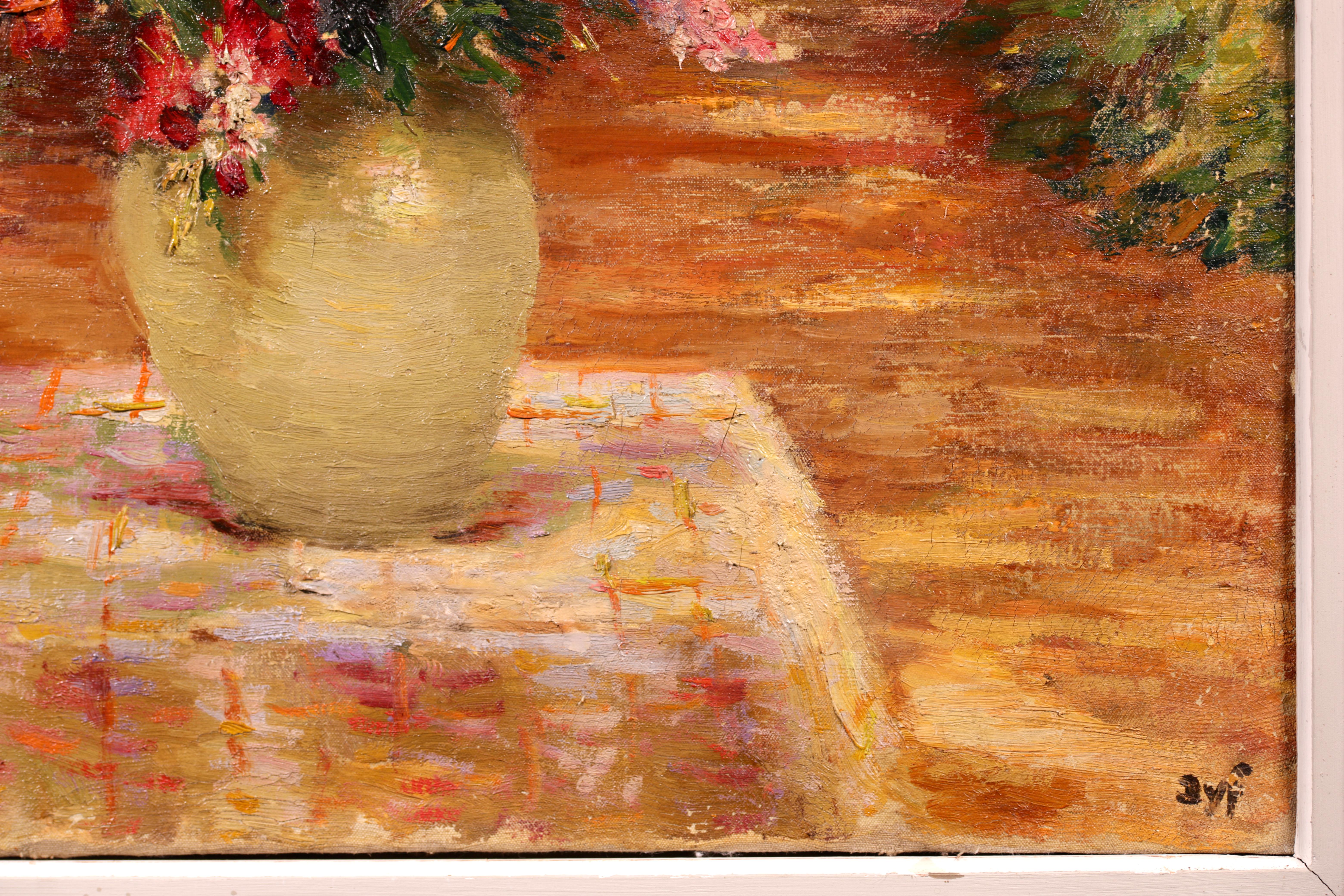 La Porte du Jardin - Post Impressionist Still Life Landscape Oil by Marcel Dyf For Sale 1