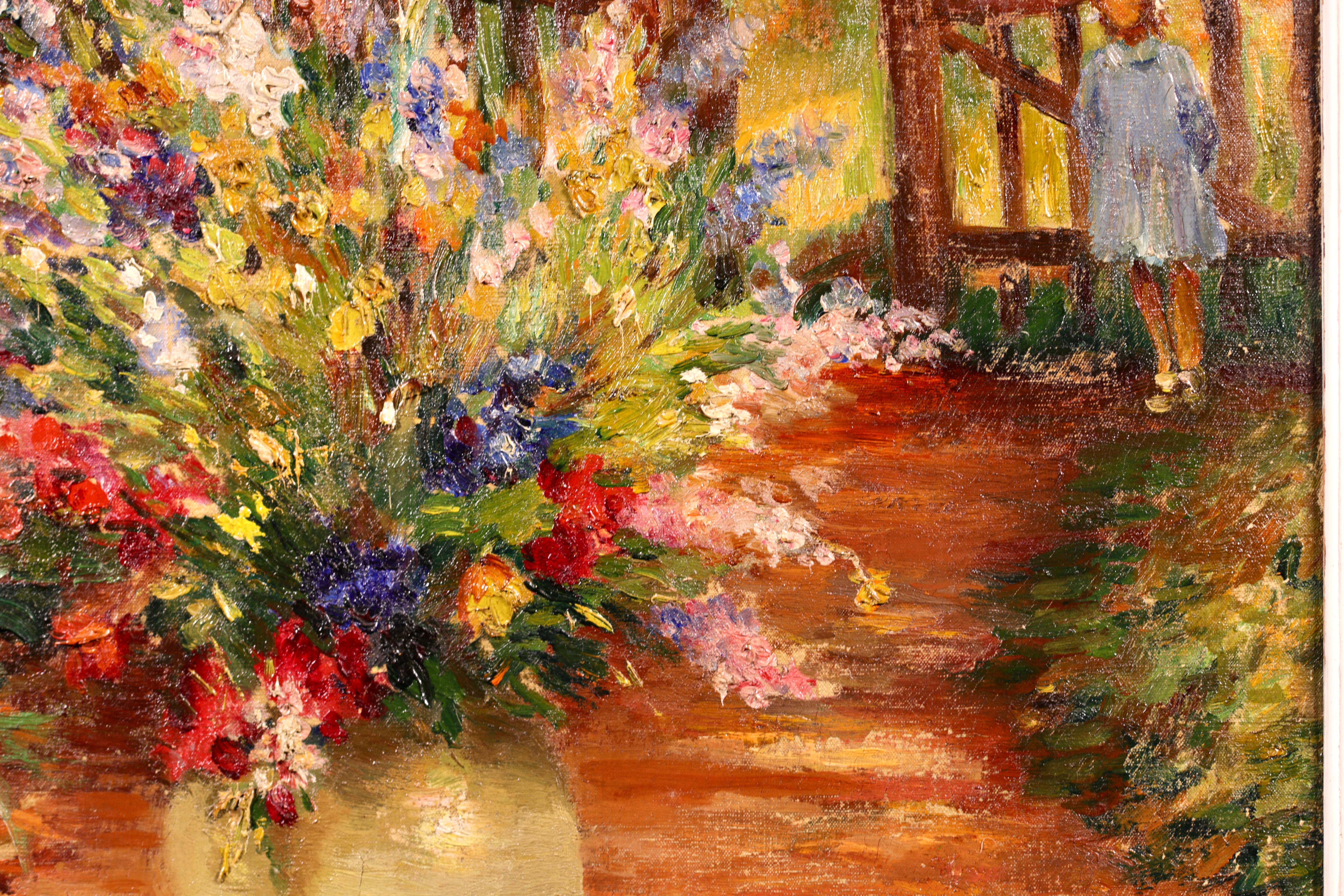 La Porte du Jardin - Post Impressionist Still Life Landscape Oil by Marcel Dyf For Sale 2