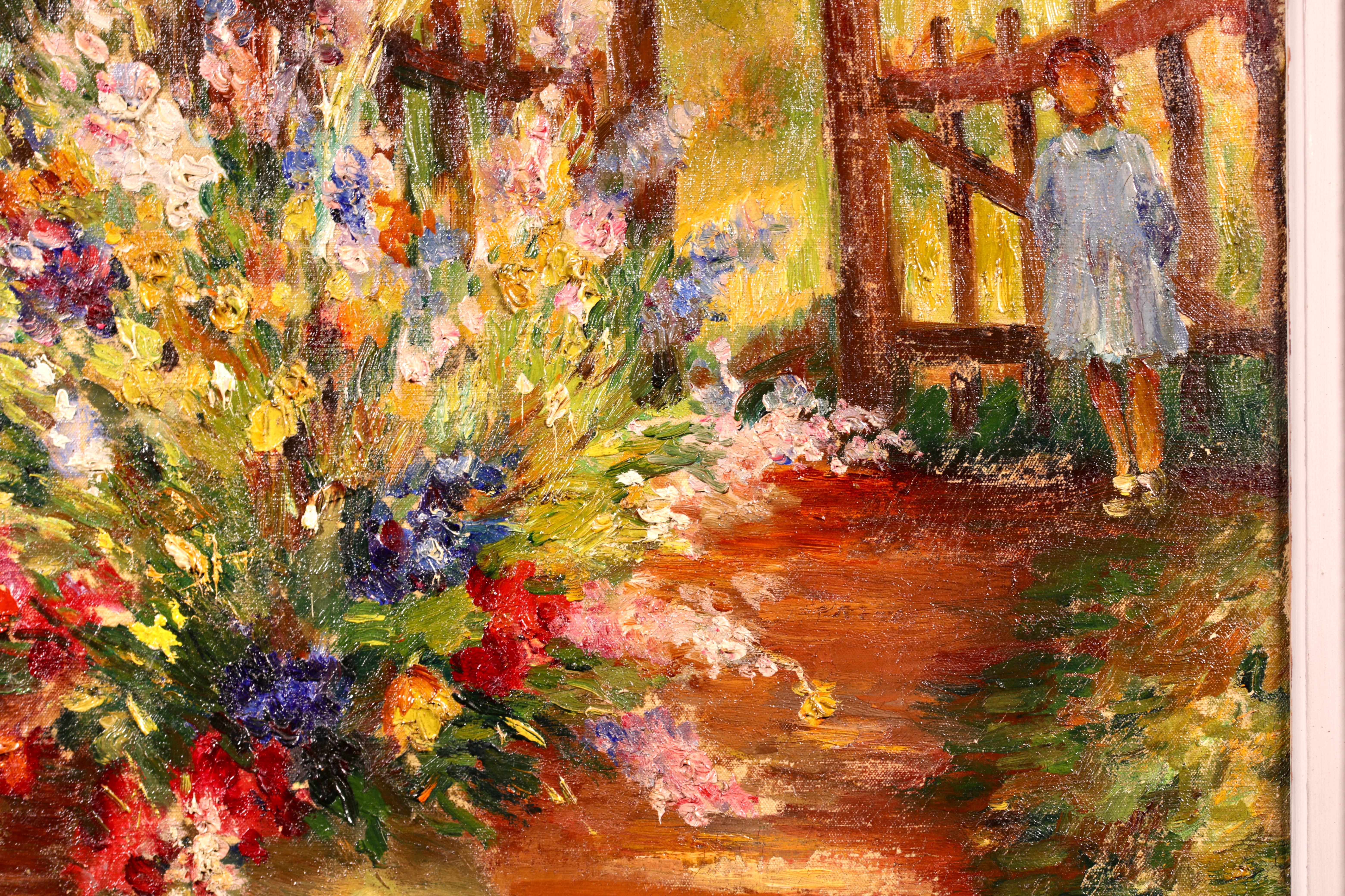 La Porte du Jardin - Post Impressionist Still Life Landscape Oil by Marcel Dyf For Sale 5
