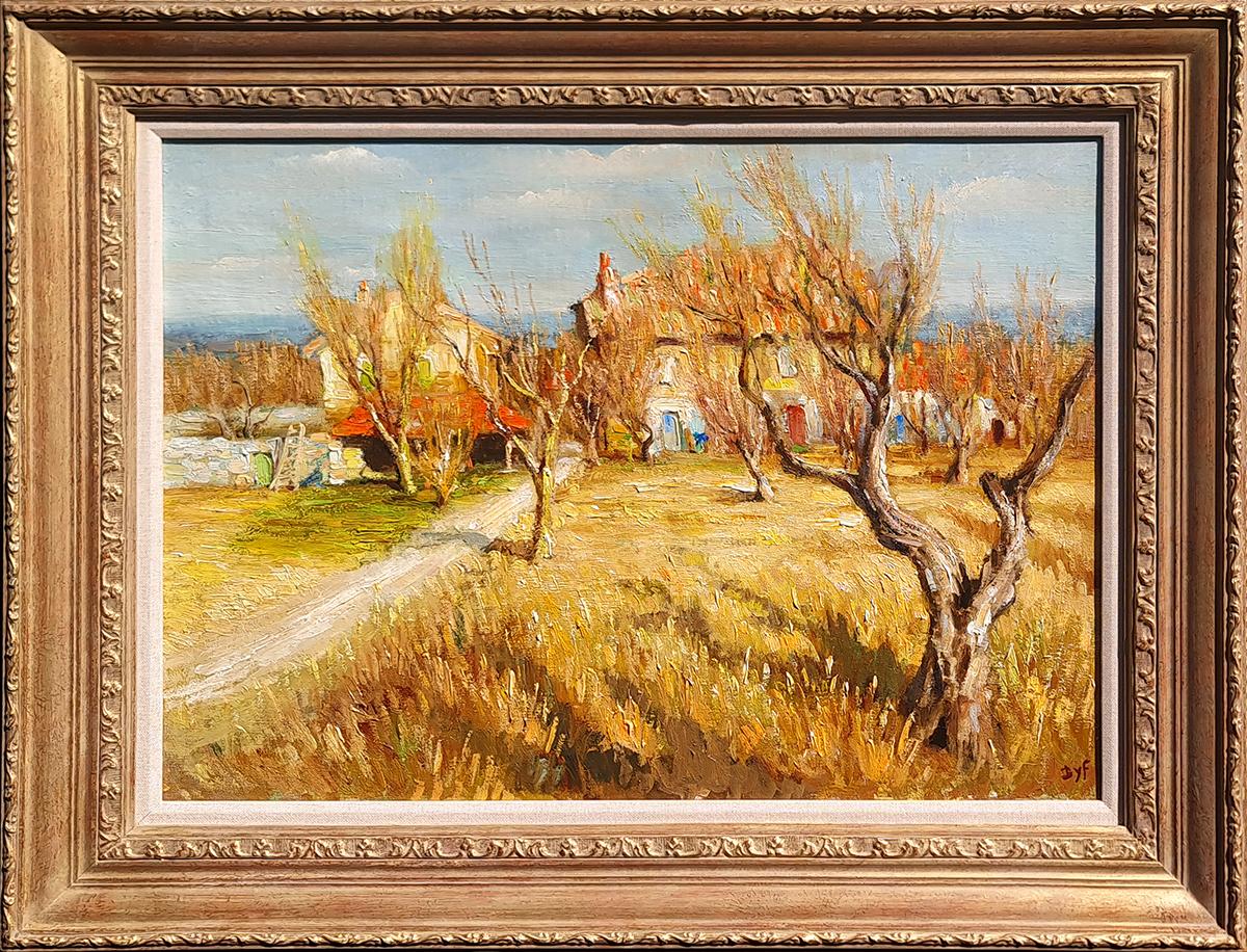 Marcel Dyf Landscape Painting - L’automne en Provence