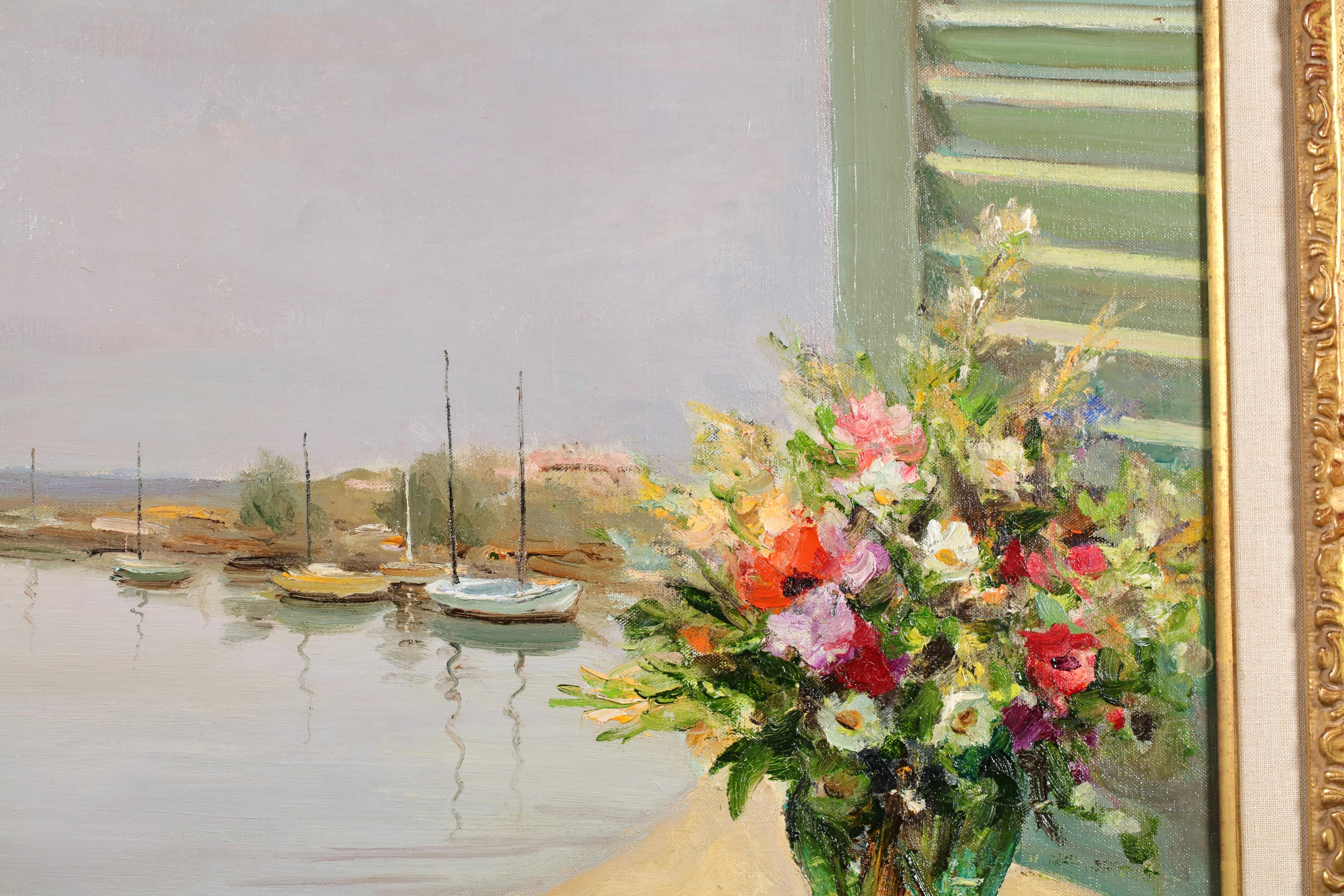 Pourquoi partir? - Natura morta paesaggistica post impressionista di Marcel Dyf in vendita 9