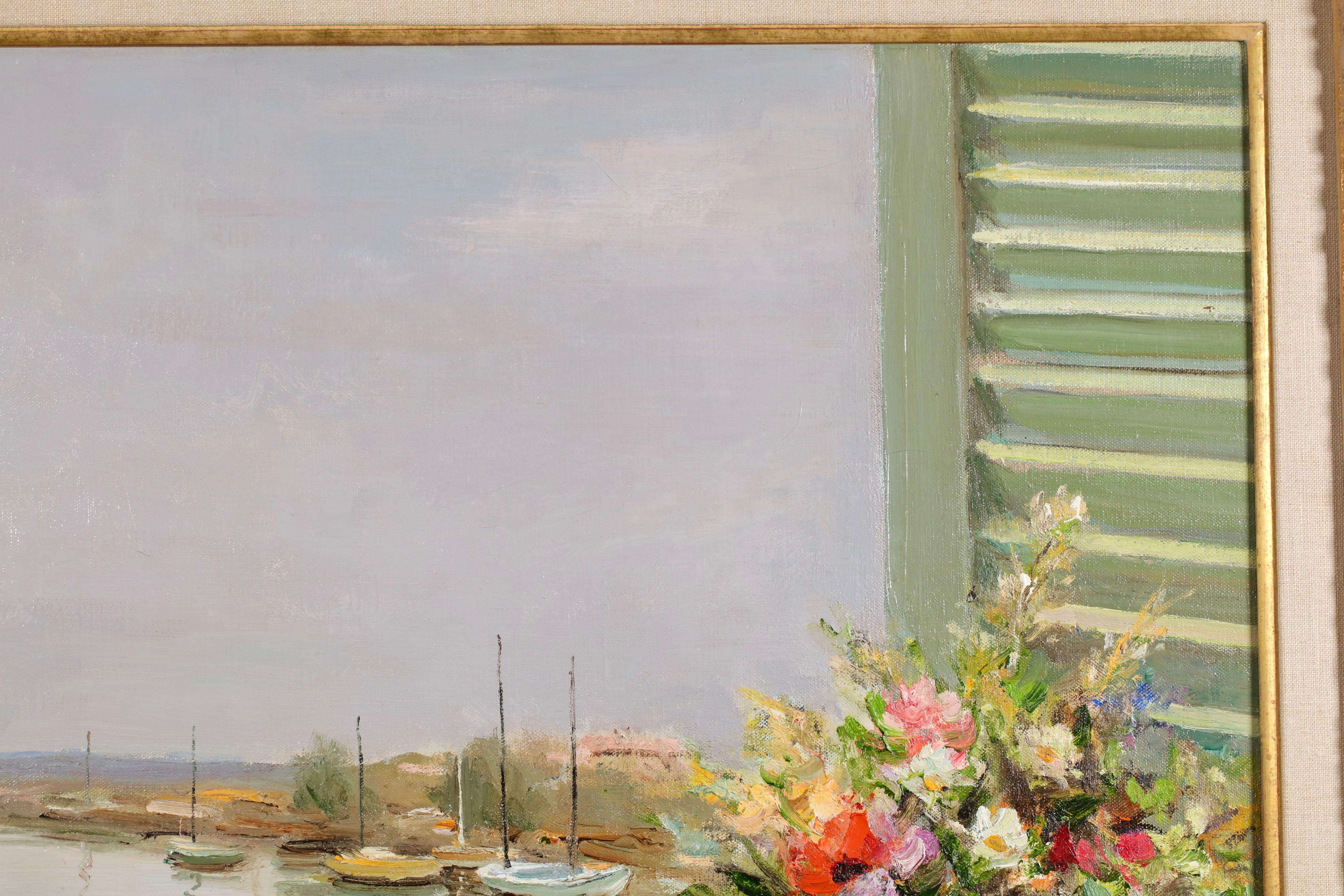 Pourquoi partir? - Natura morta paesaggistica post impressionista di Marcel Dyf in vendita 10