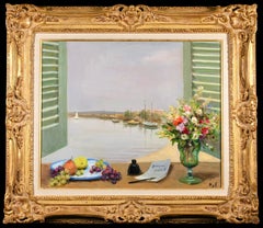 Pourquoi partir? - Post Impressionist Still Life Landscape Oil by Marcel Dyf