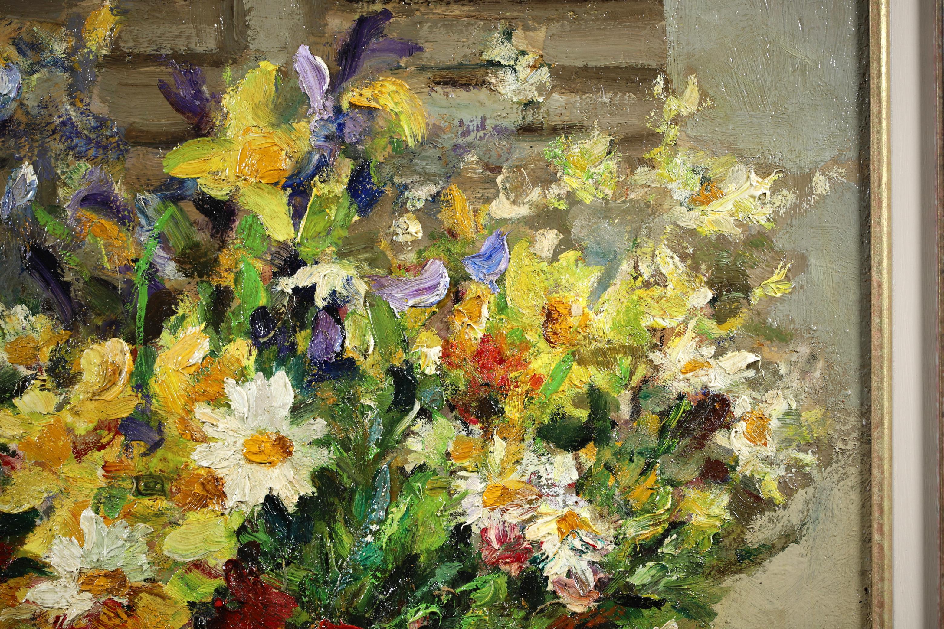 Vase de Fleurs, huile post-impressionniste, natures mortes fleurs de Marcel Dyf en vente 4