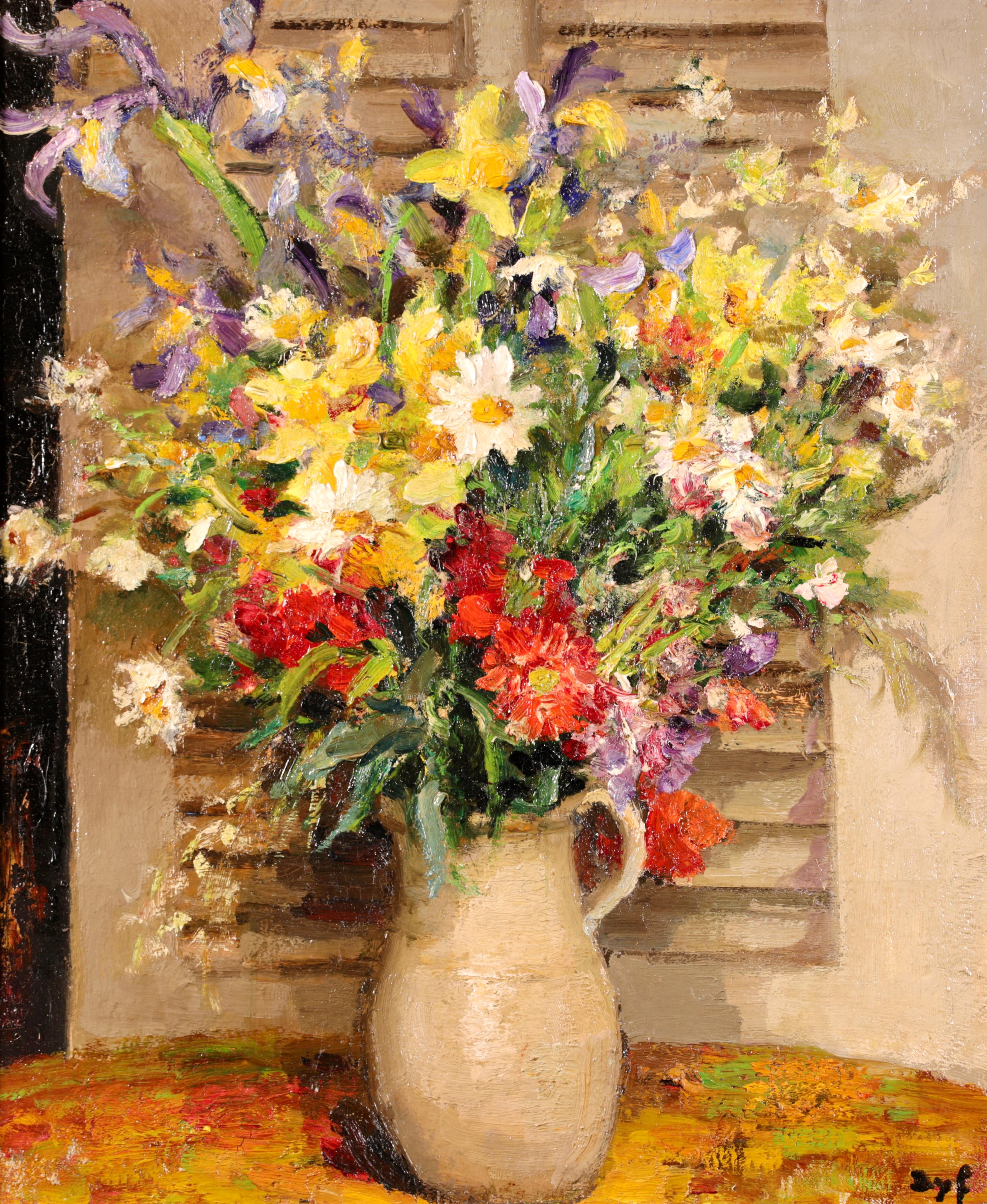 Marcel Dyf - Vase de Fleurs - Post Impressionist Oil, Still Life Flowers by  Marcel Dyf at 1stDibs