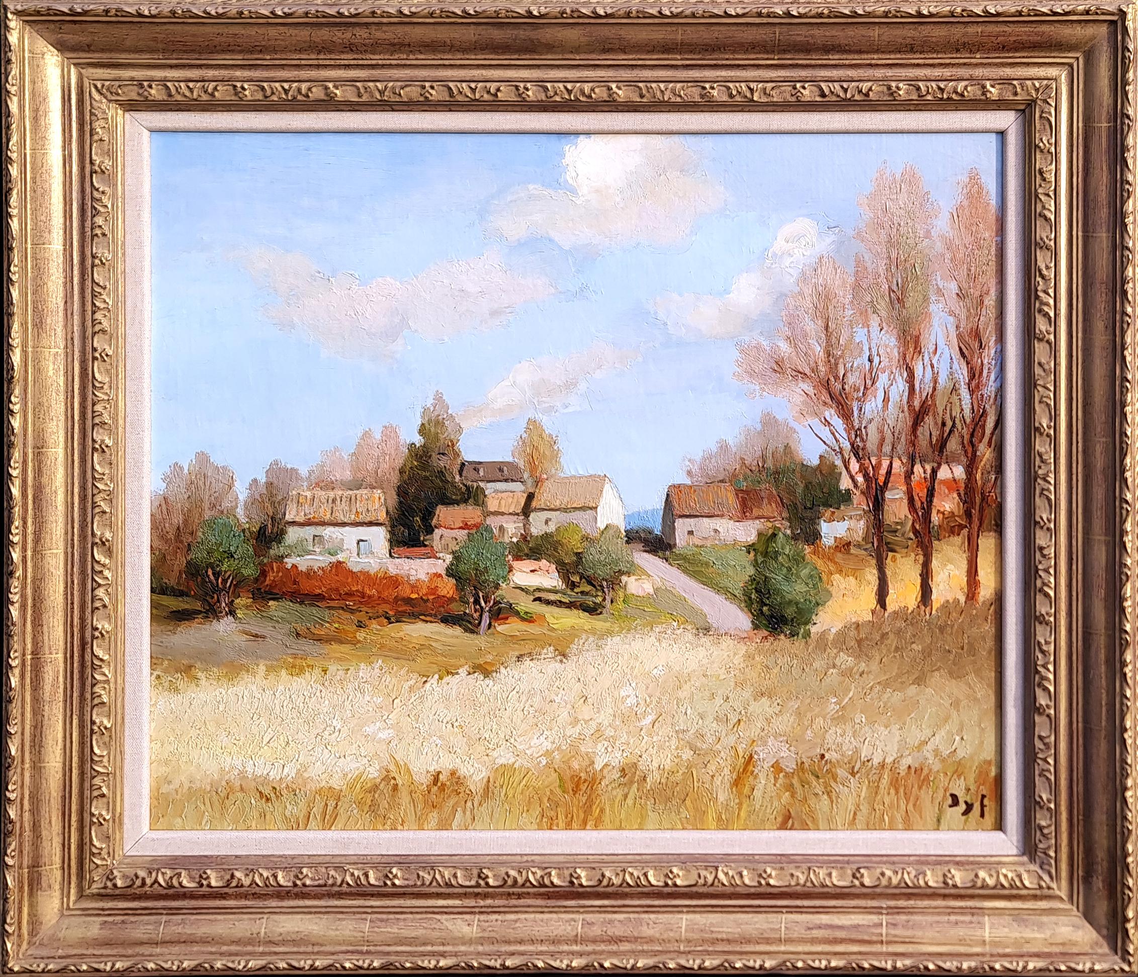Marcel Dyf Landscape Painting - Verger à Bois d’Arcy