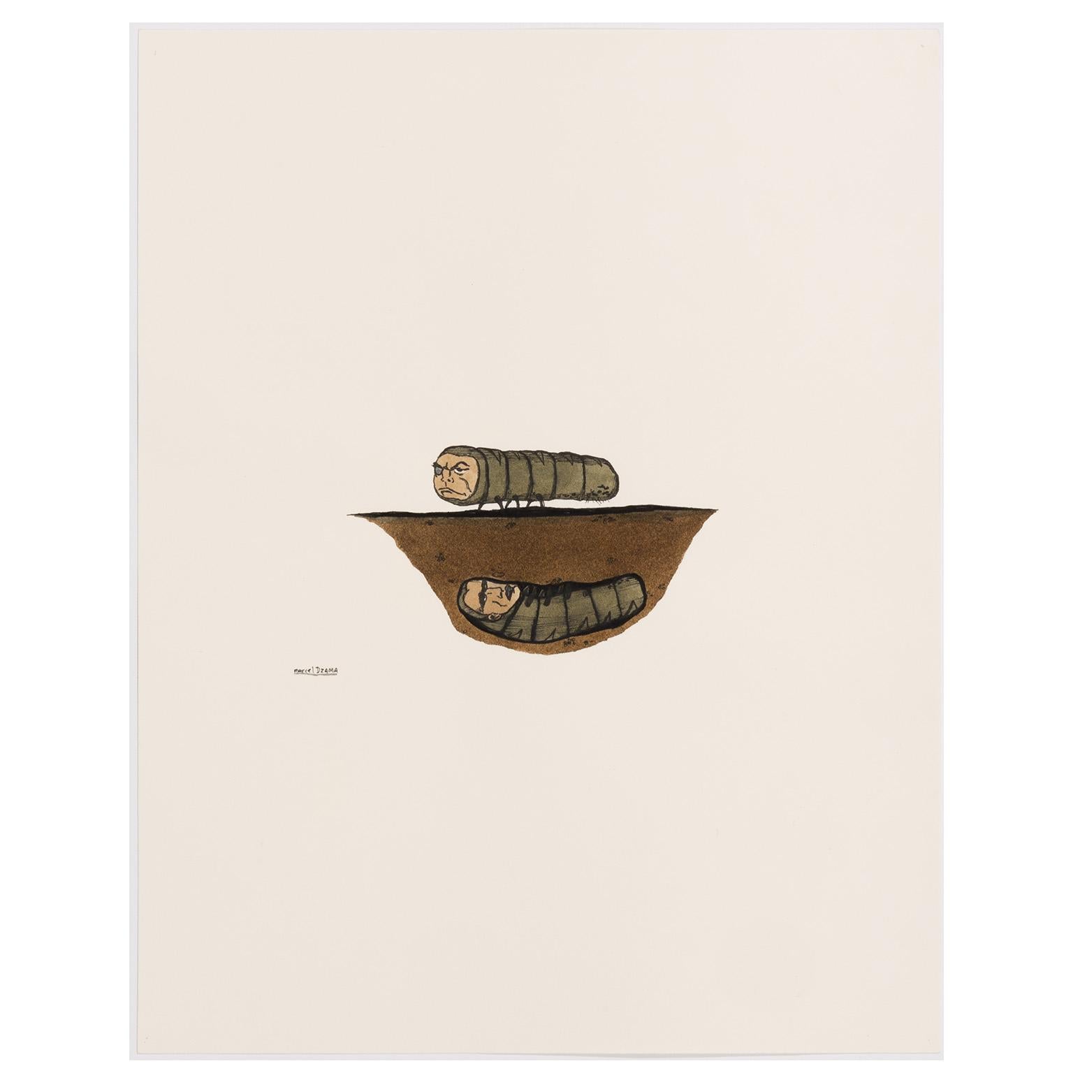 Más de/Menos de - Mixed Media Art Surrealista de Marcel Dzama