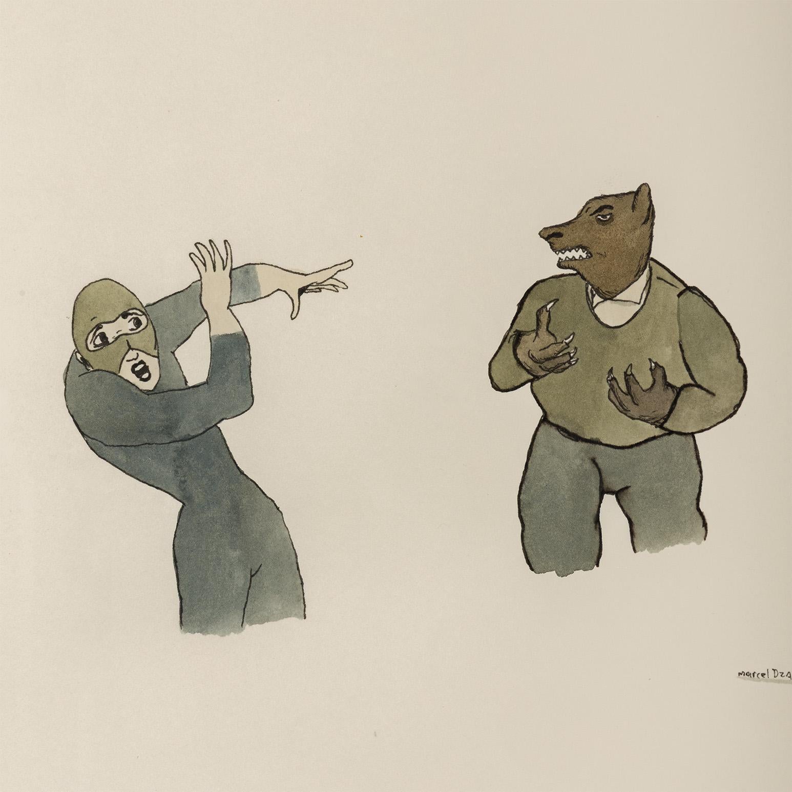 Loup effrayé en vente 1