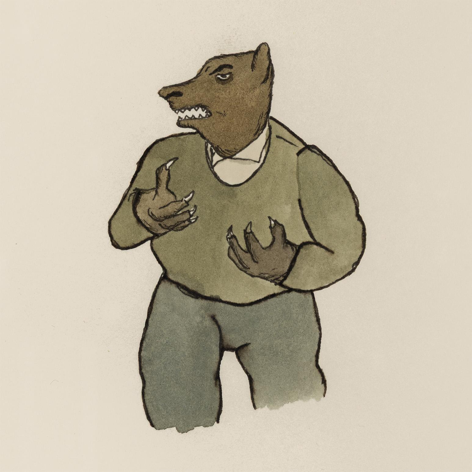Loup effrayé en vente 3