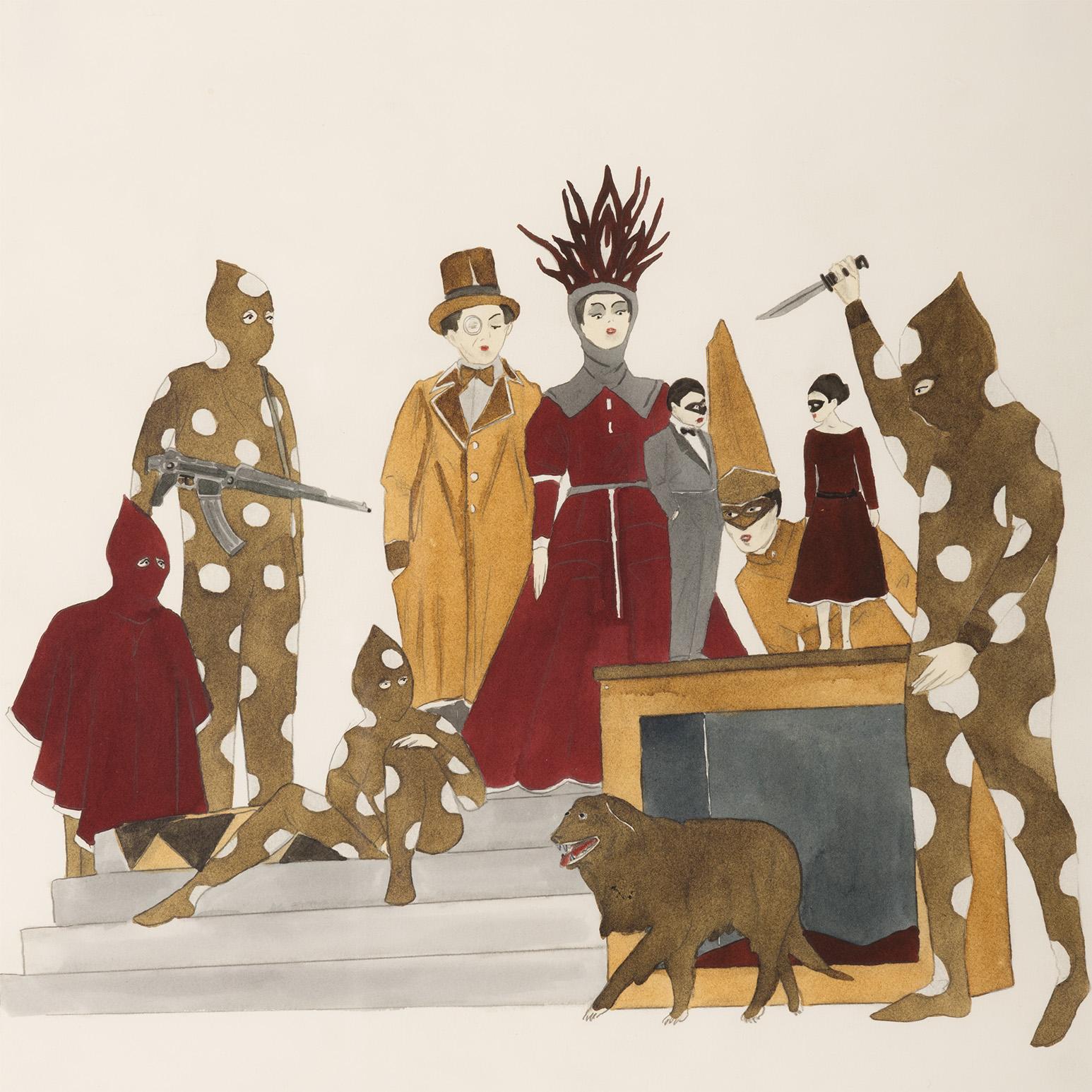 Con su inconfundible versión del Surrealismo contemporáneo, tan cómica como de otro mundo, Marcel Dzama es uno de los artistas canadienses de mayor éxito internacional.

Como ocurre con la mayor parte de la obra de Dzama, esta imagen ofrece