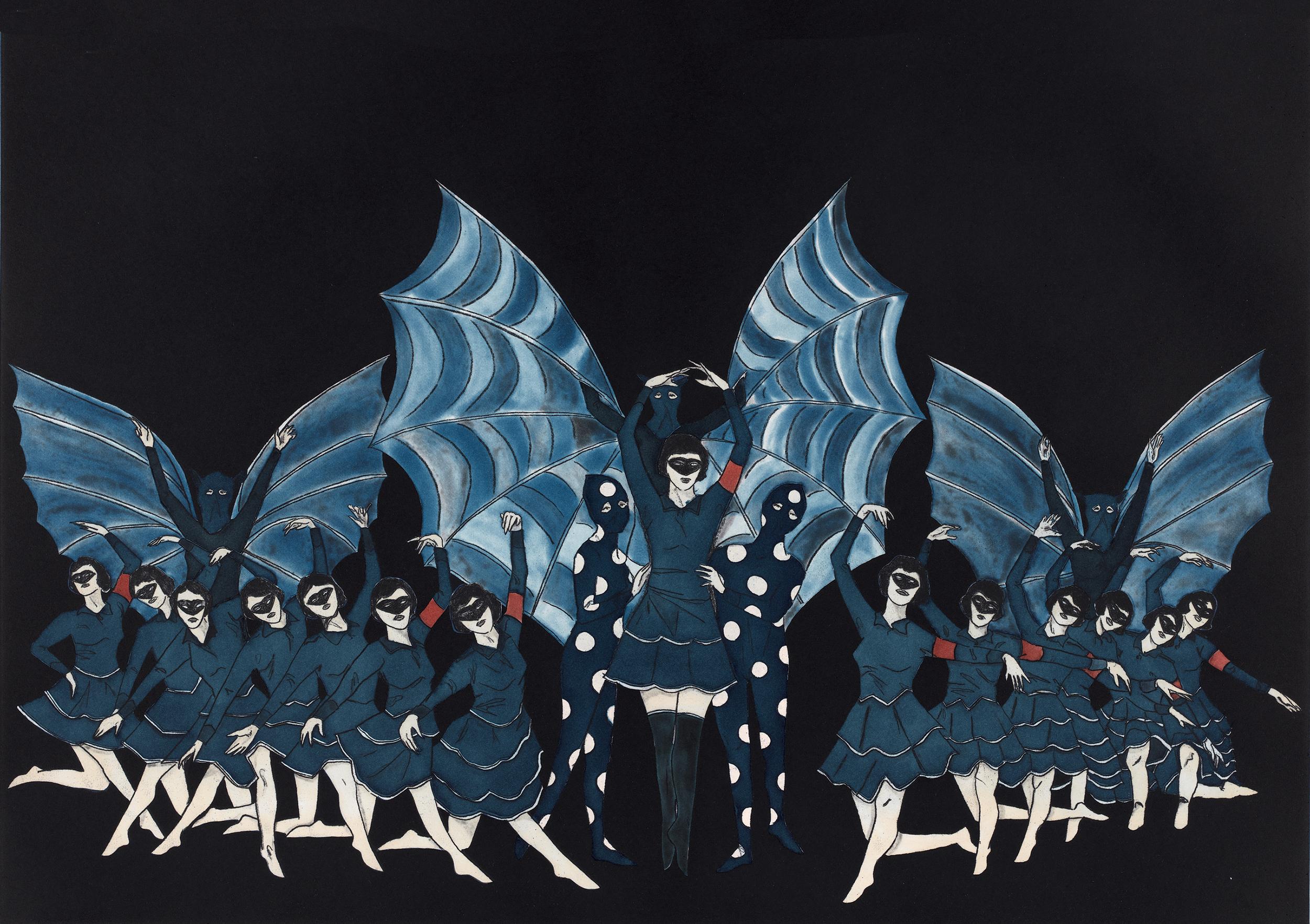 Marcel Dzama Figurative Print - Here's a Fine Revolution