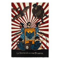 Marcel Dzama La Revolución Va A Ser Femenina // Impresión litográfica firmada