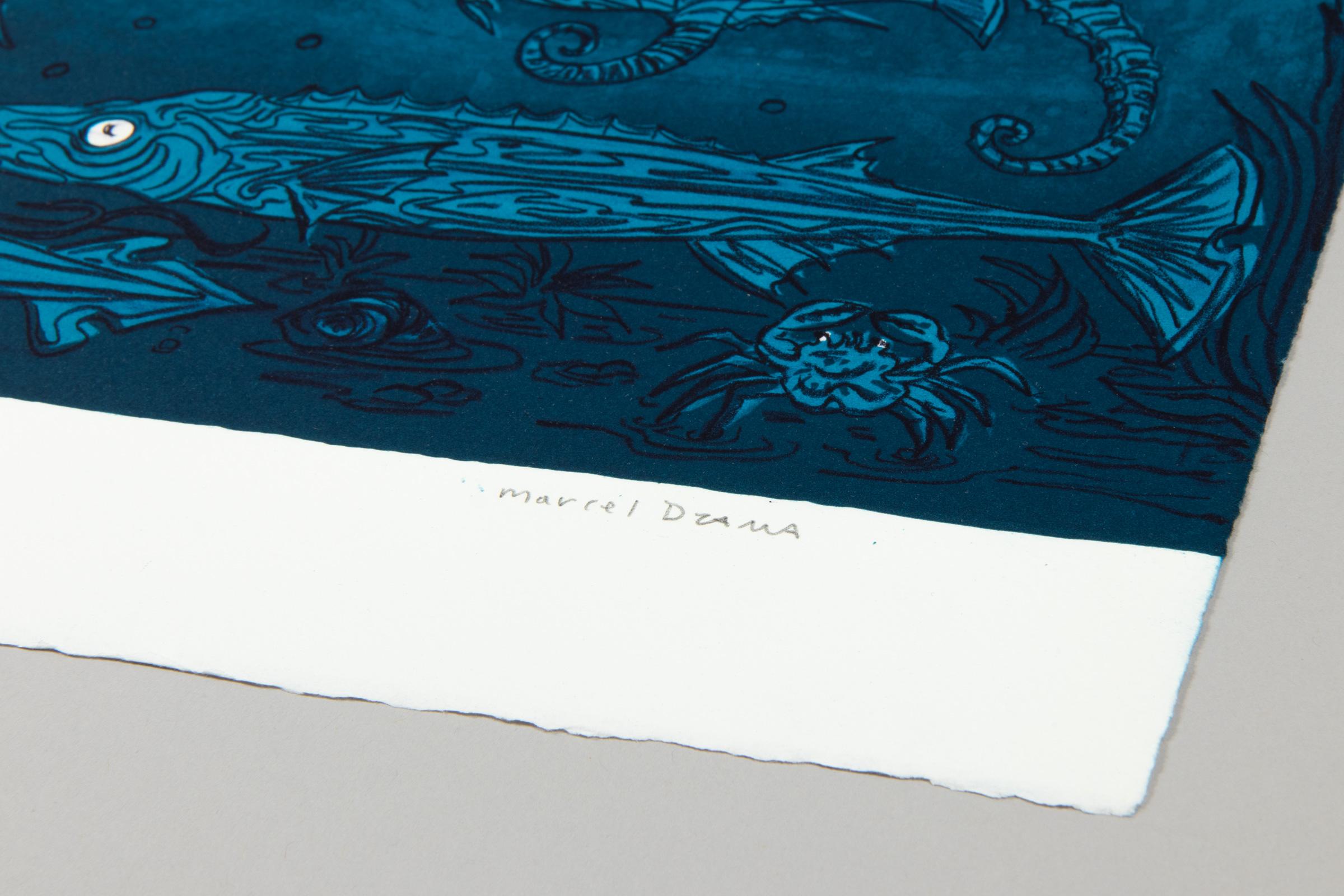 Marcel Dzama - Midnights Moon Light // Signed Fine Art Print For Sale 2