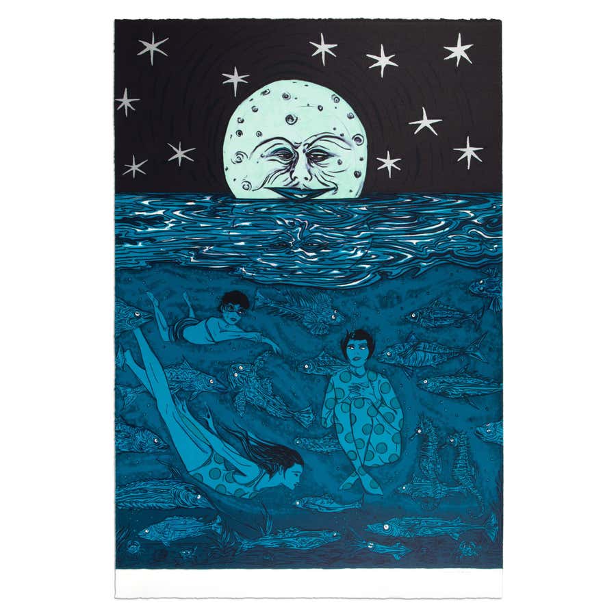 Marcel Dzama - Midnights Moon Light // Signed Fine Art Print