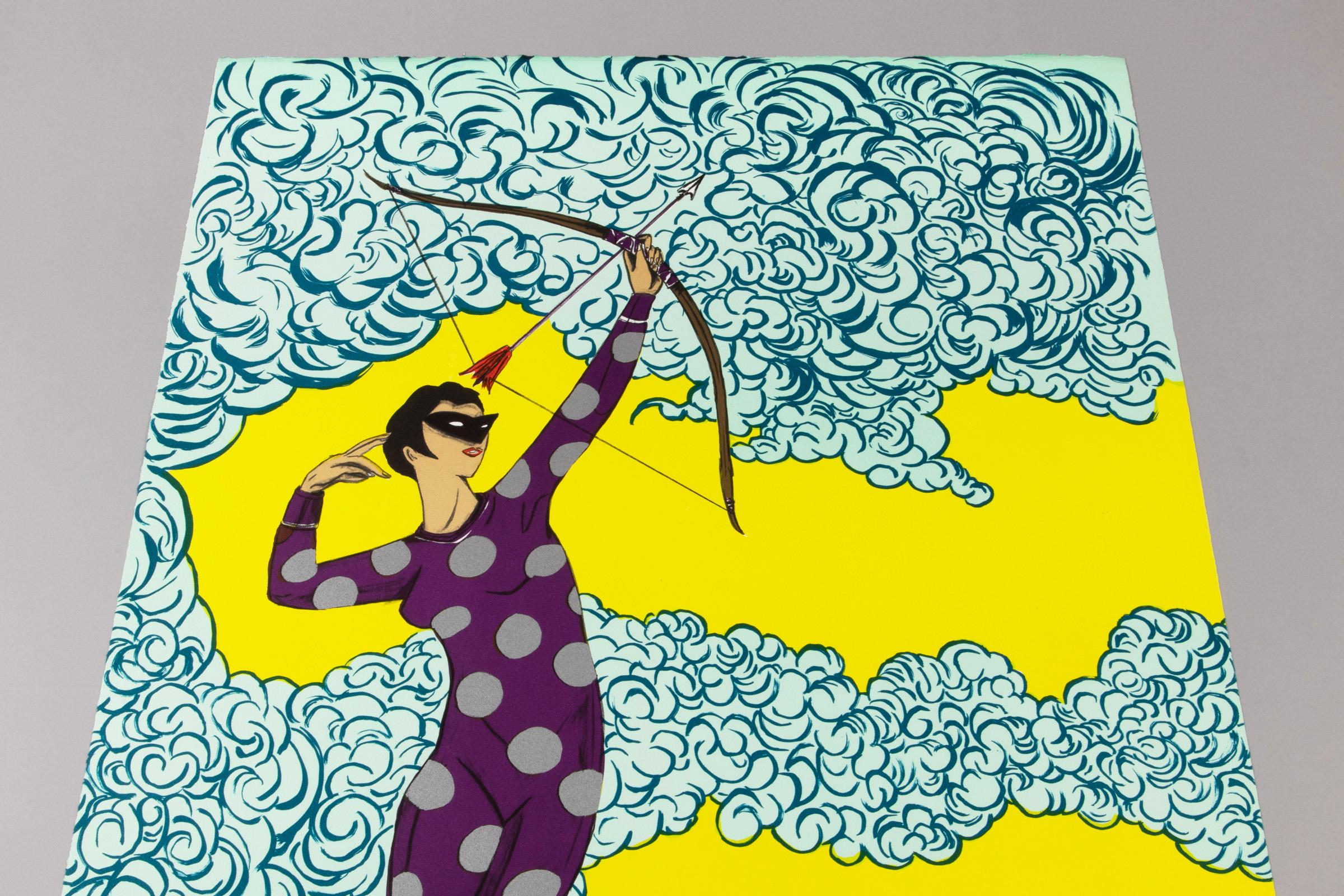Marcel Dzama, The Arrow of Truth - Signed Print For Sale 4