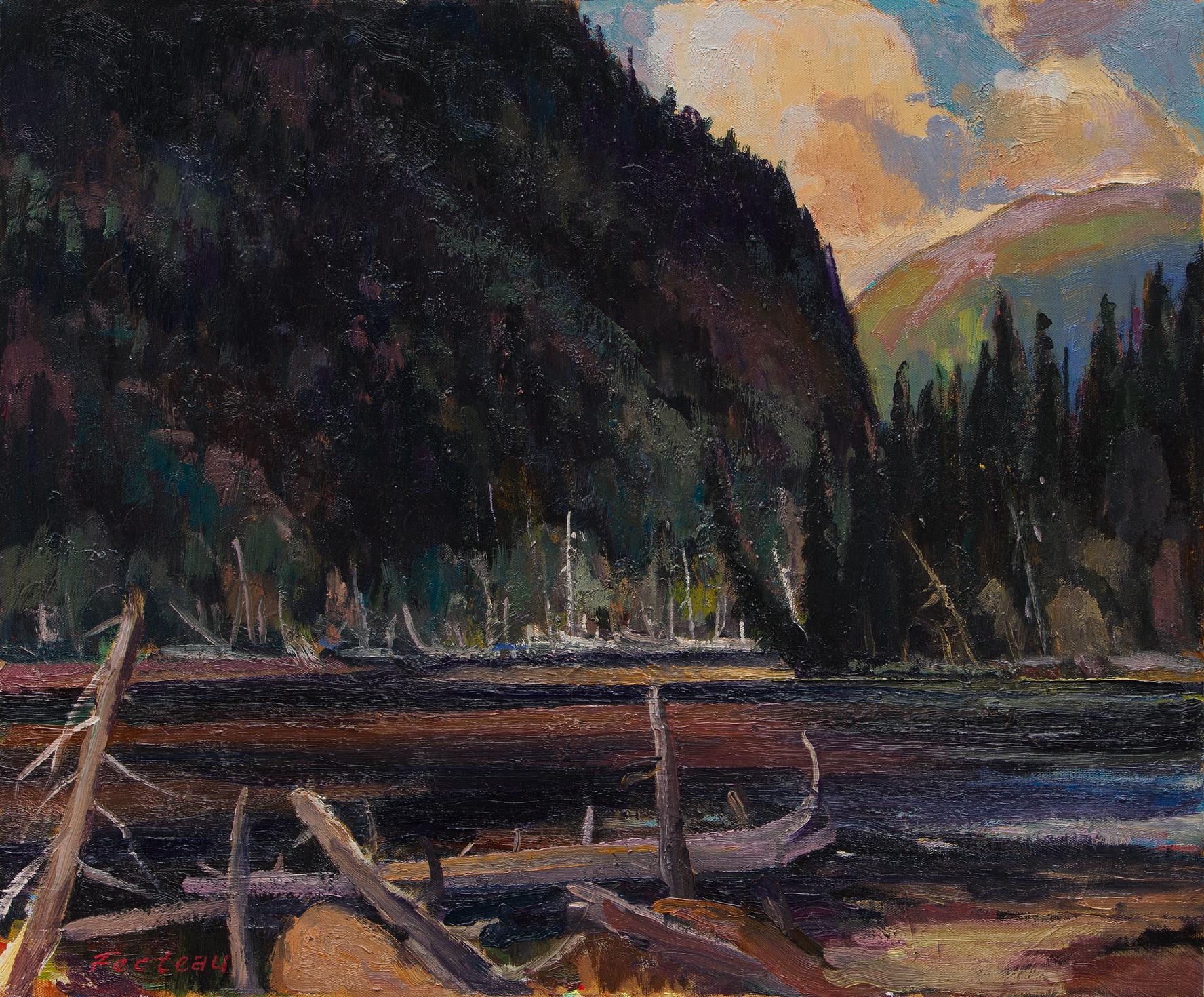 Landscape Painting di Marcel Fecteau - Québec