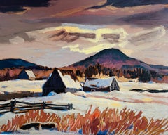 Vintage Quebec landscape