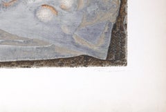 Abstrait Gris - Lithograph by Marcel Fiorini - Late 20th Century