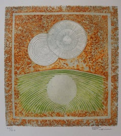 Two Suns, One Reflection - Original handsigned etching - 60 copies