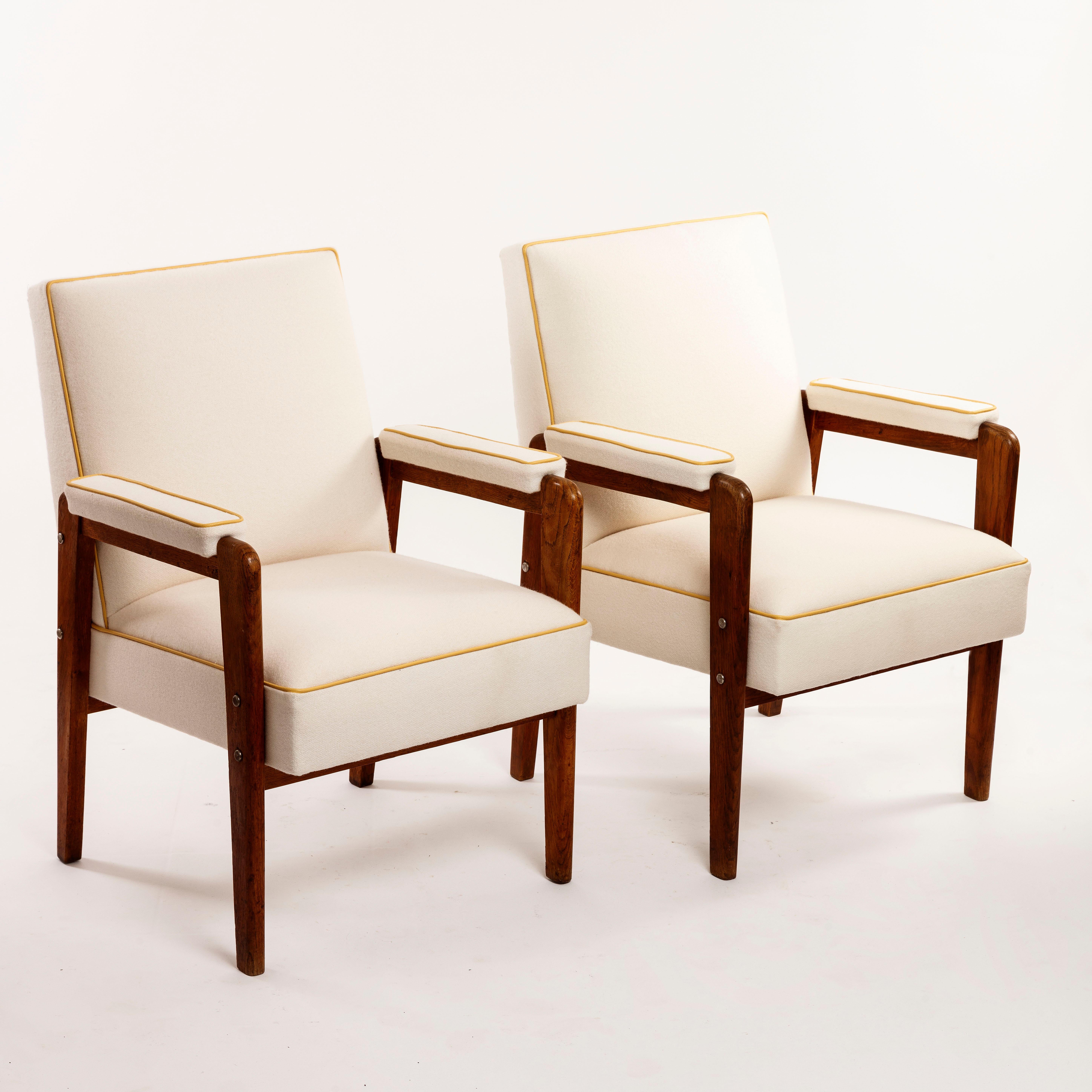 Marcel Gascoin Armchair Created in 1950 for the Cité Universitaire Antony France For Sale 8
