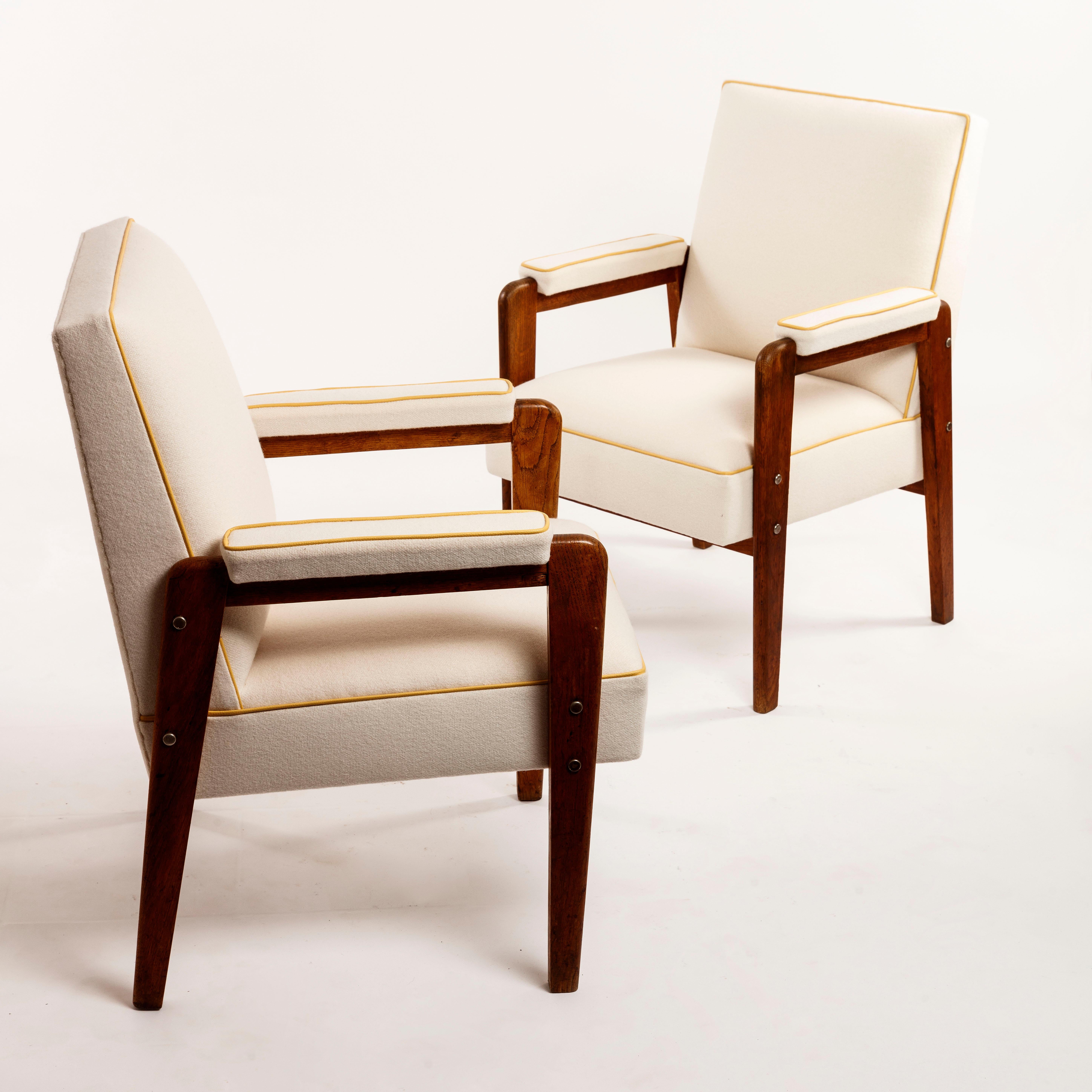 Marcel Gascoin Armchair Created in 1950 for the Cité Universitaire Antony France For Sale 9