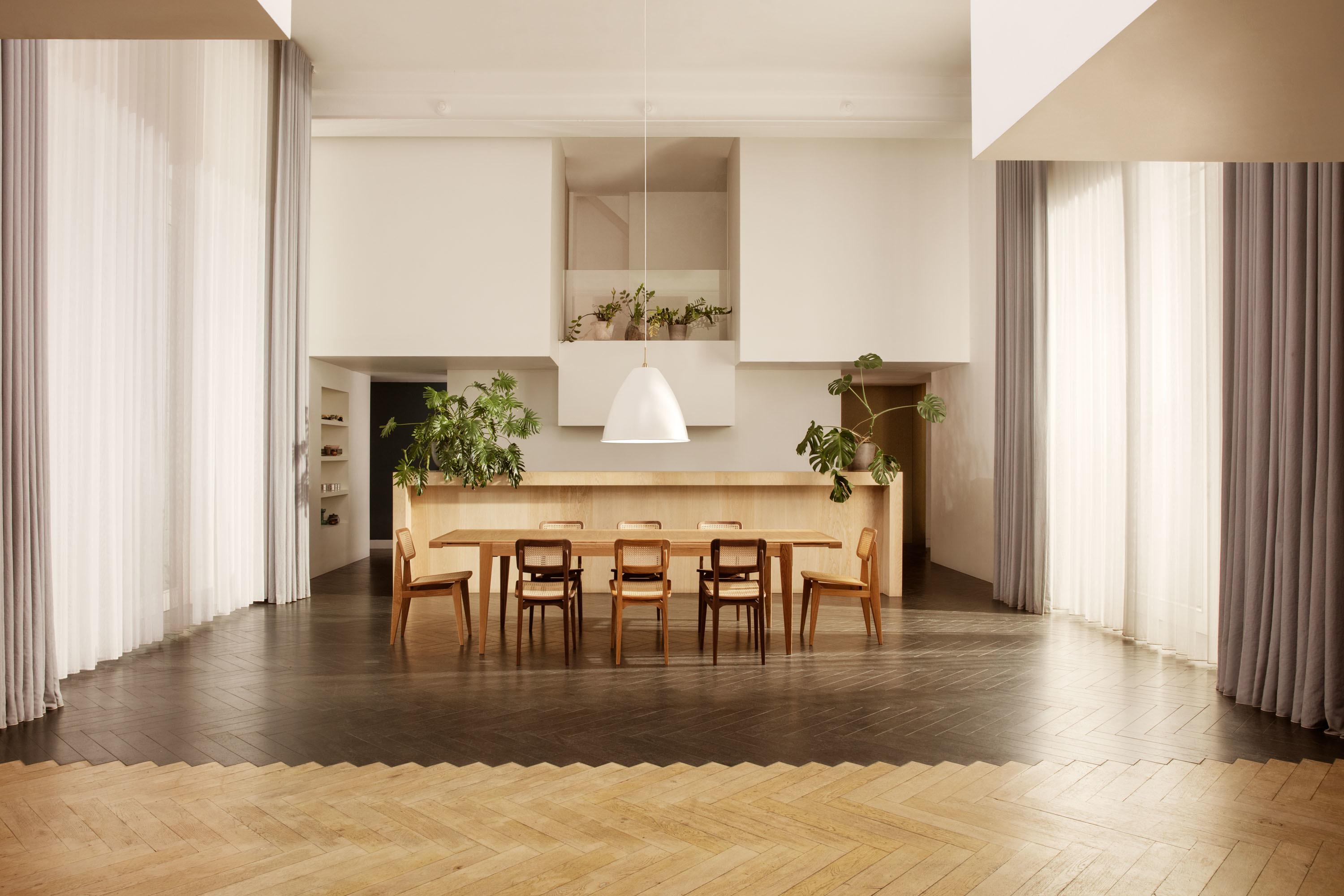 Marcel Gascoin 'C-Chair' Dining Chair American Walnut All French Cane for GUBI In New Condition For Sale In New York, NY